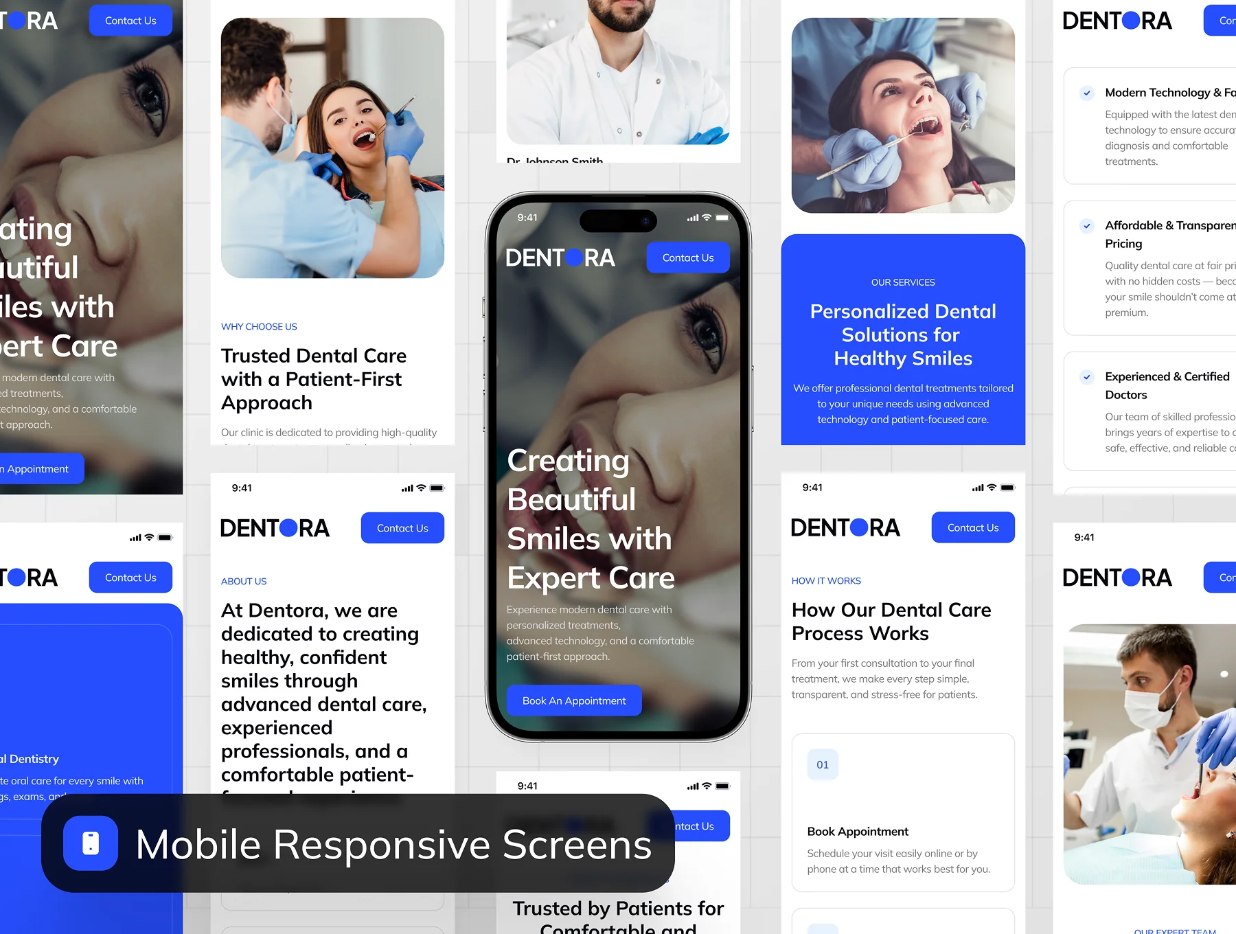 Dentora - Dental Clinic Websute UI Kit 7