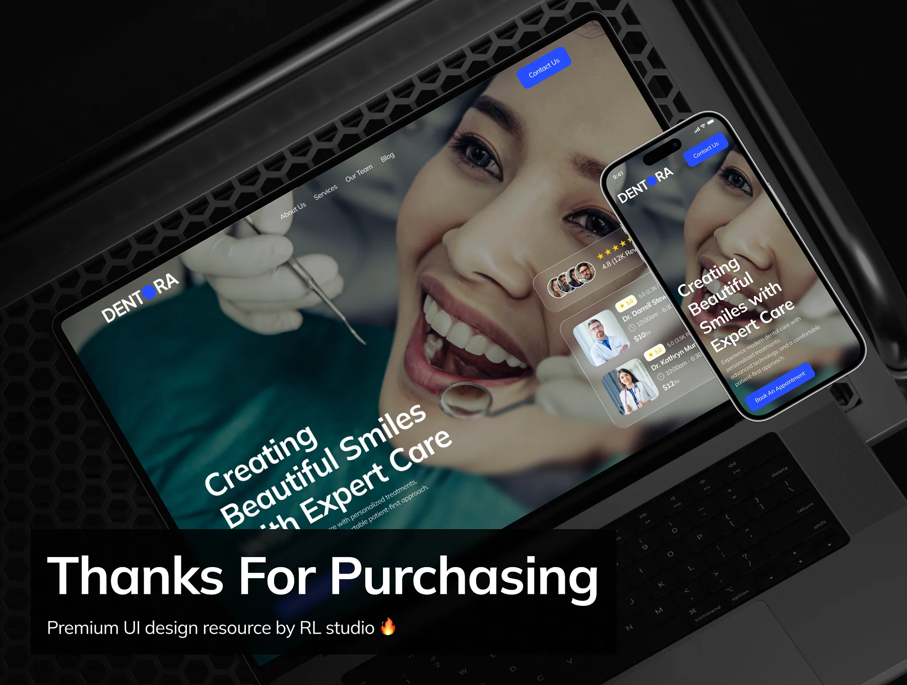 Dentora - Dental Clinic Websute UI Kit 8