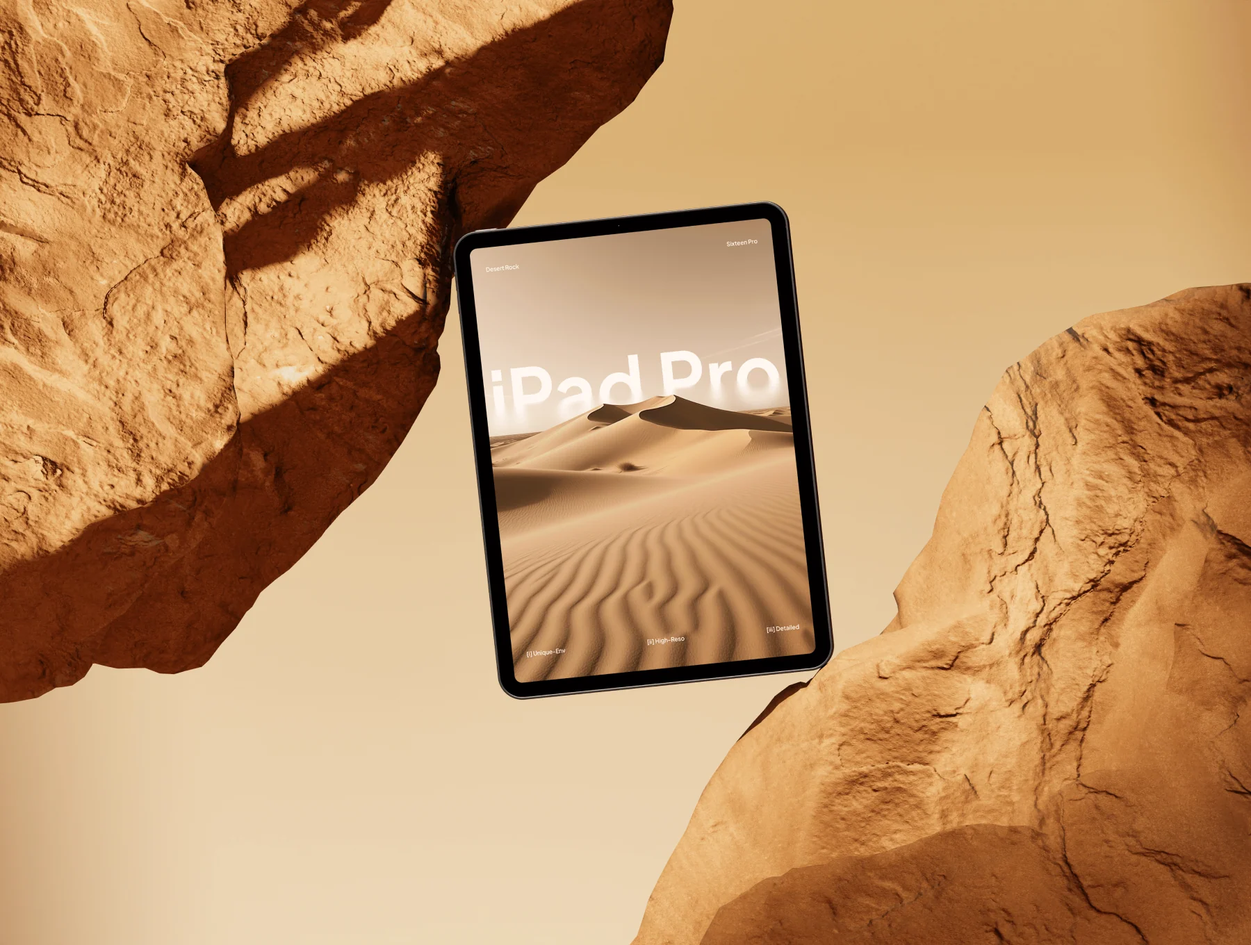 Desert Rock Device Mockup