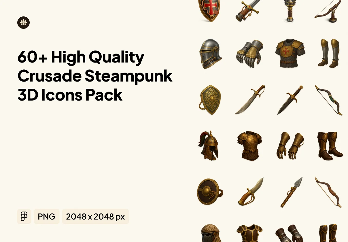 Desertforge Icons – Crusade Steampunk 3D Pack