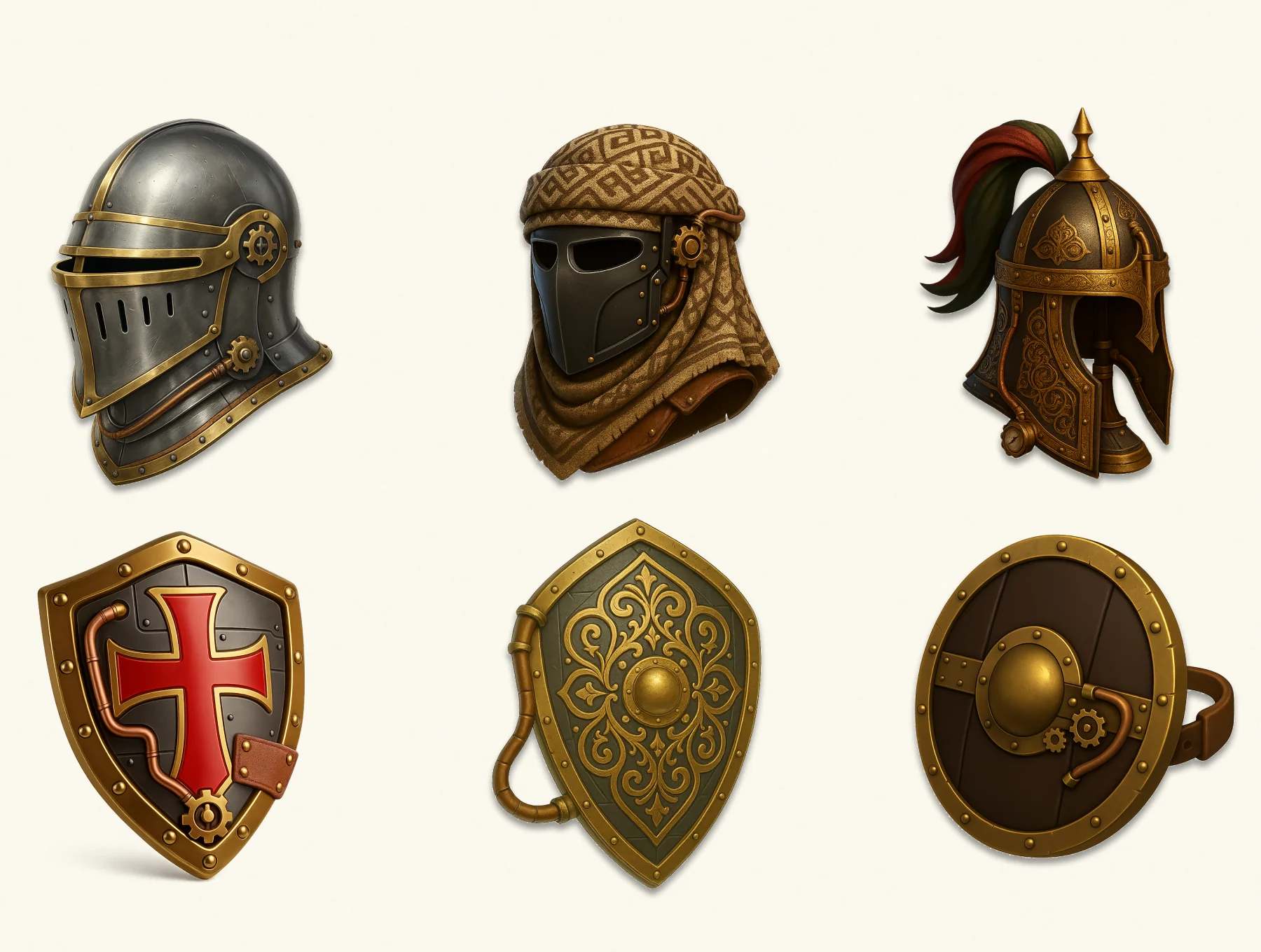 Desertforge Icons – Crusade Steampunk 3D Pack 2