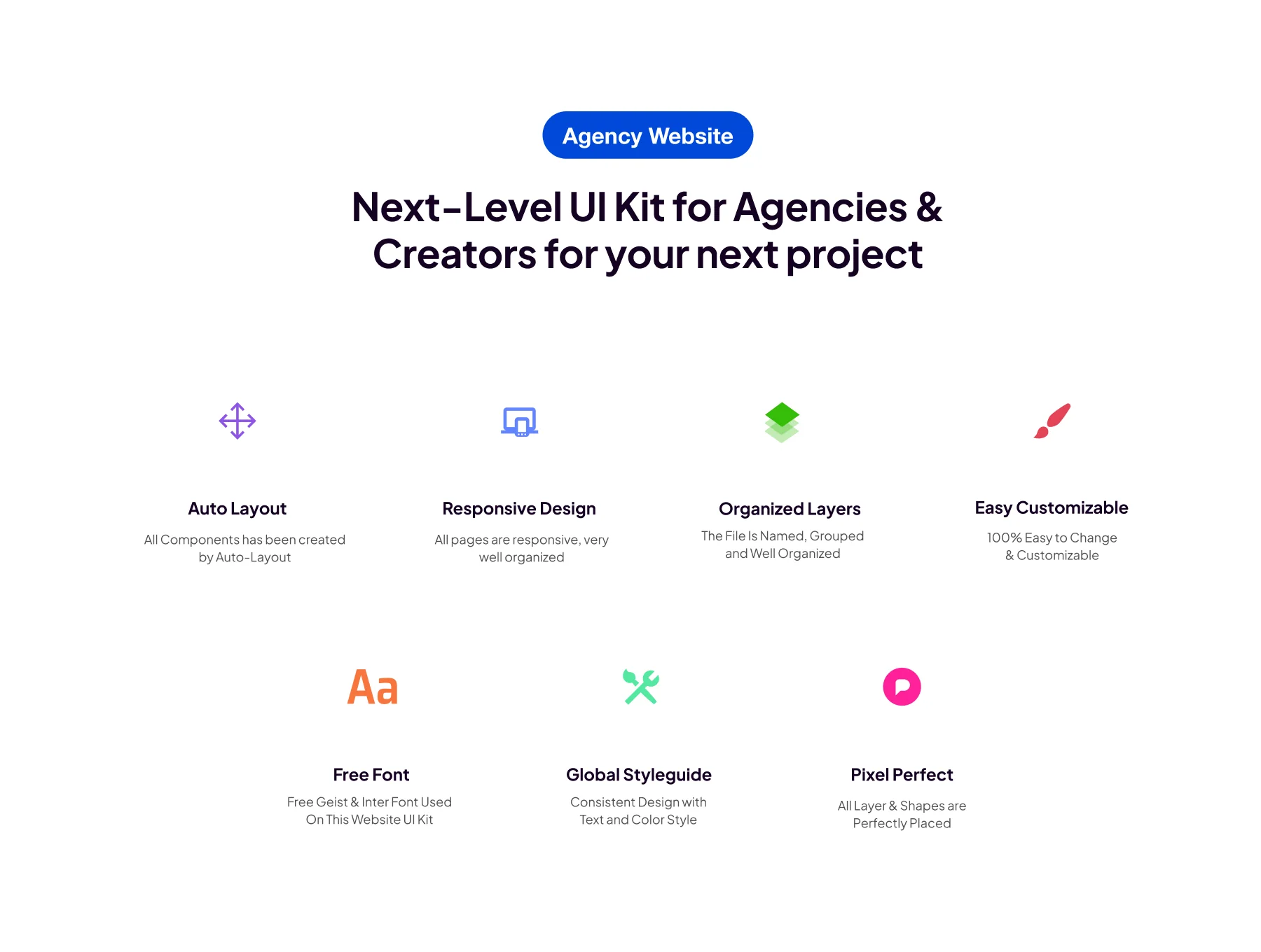 Design Agency Website Design UI Template - Droop 5