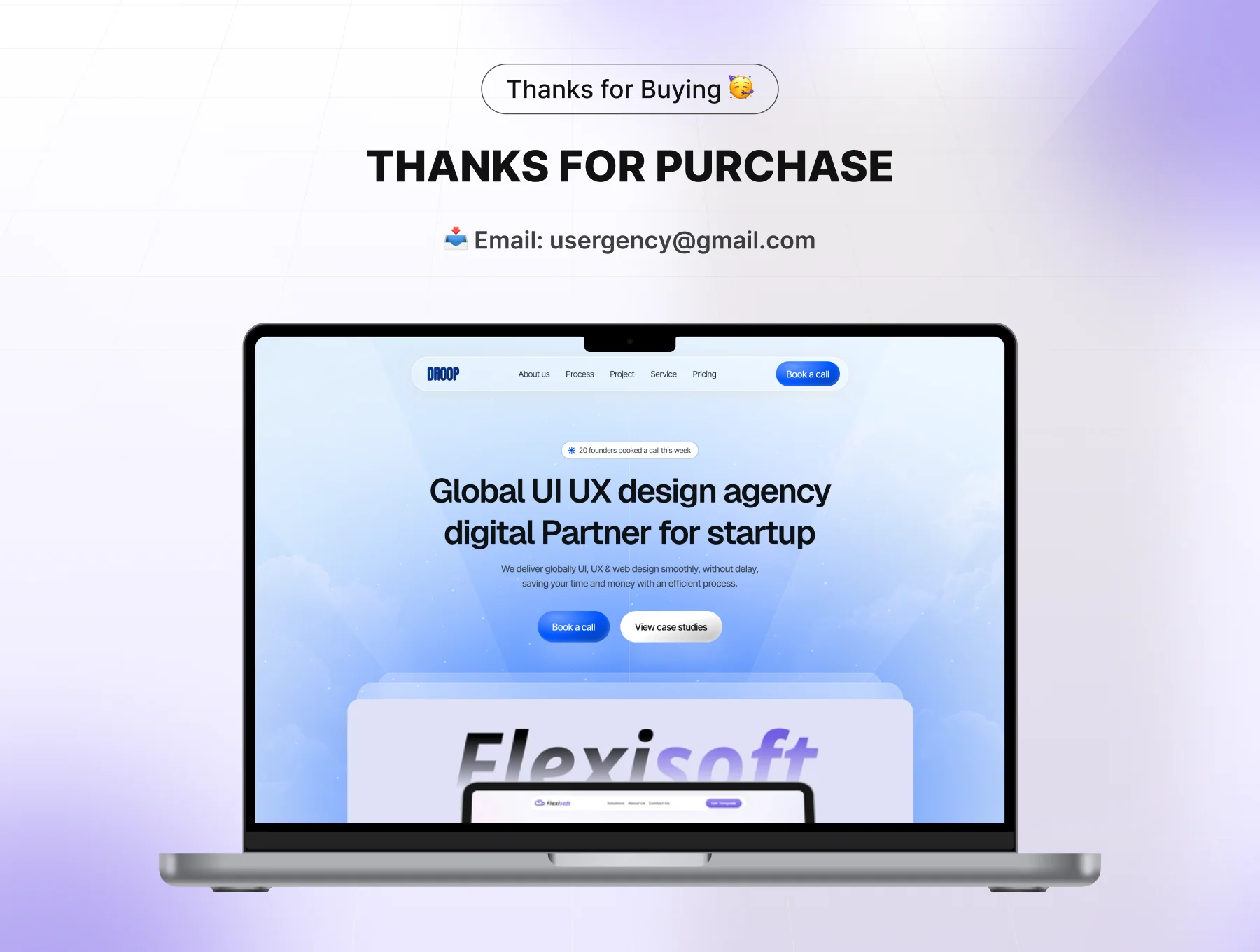Design Agency Website Design UI Template - Droop 6