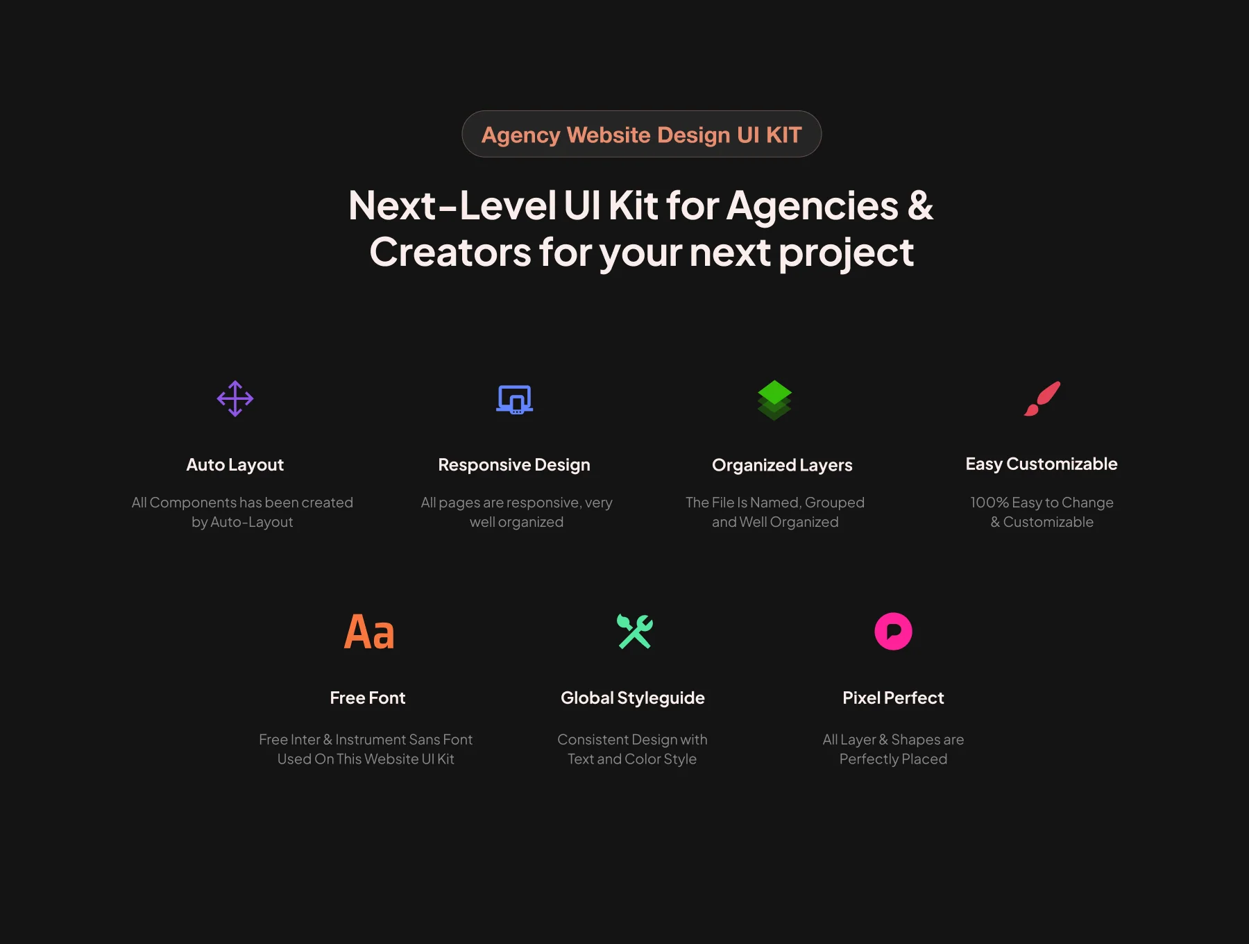 Design Agency Website Template - Se7en 5