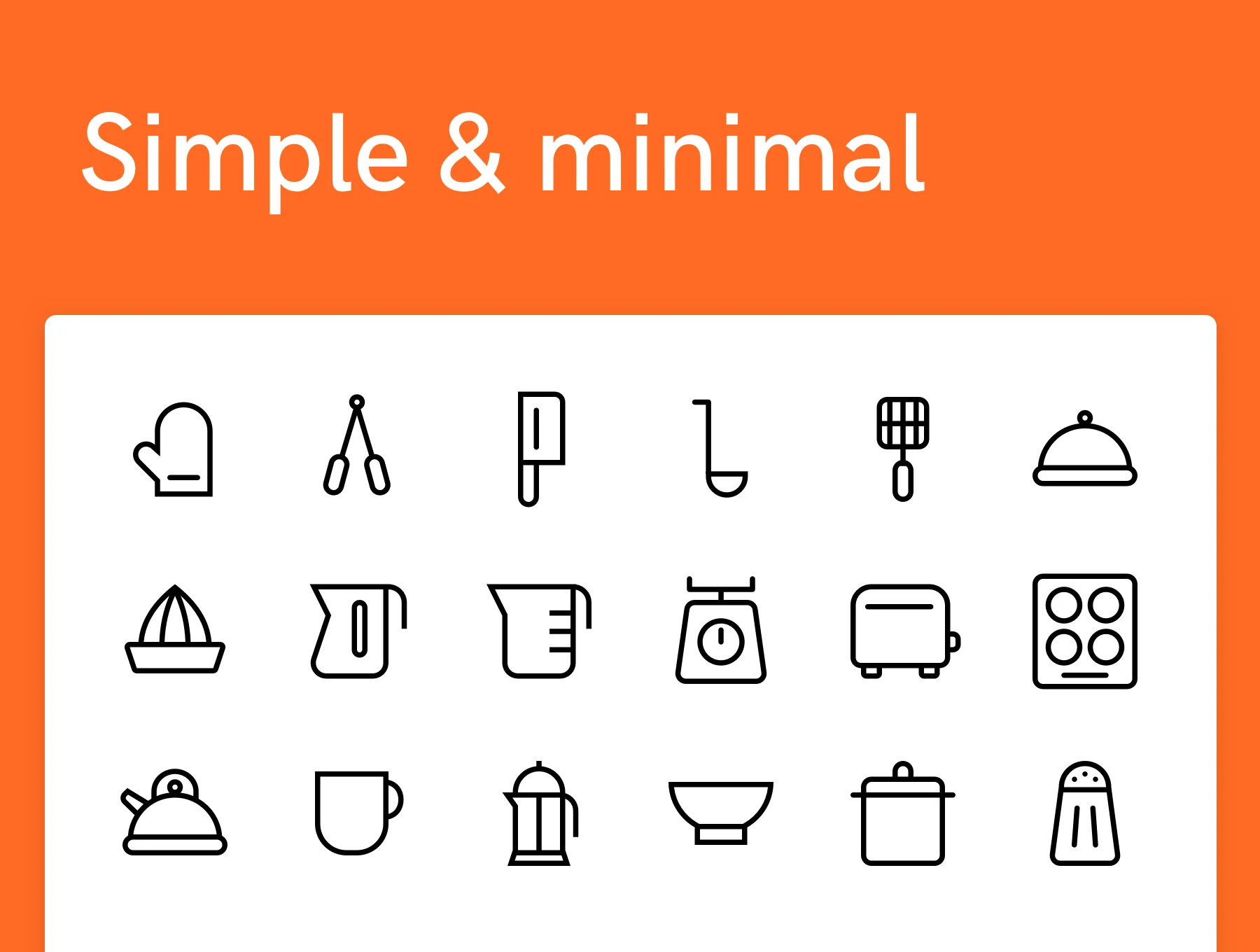 Super Simple Kitchen Icons 100 2