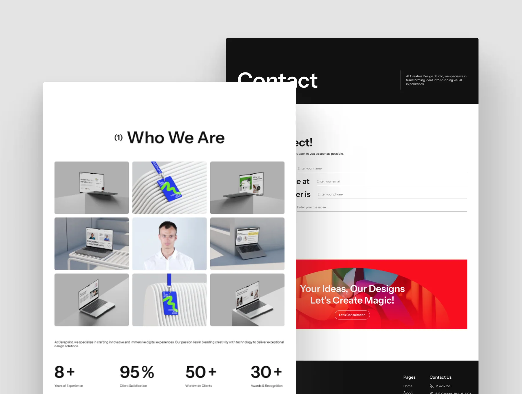 Design Studio and Creative Agency Framer Website 3