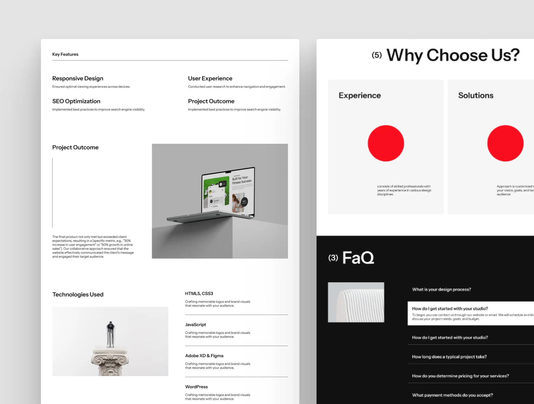 Design Studio and Creative Agency Framer Website 4