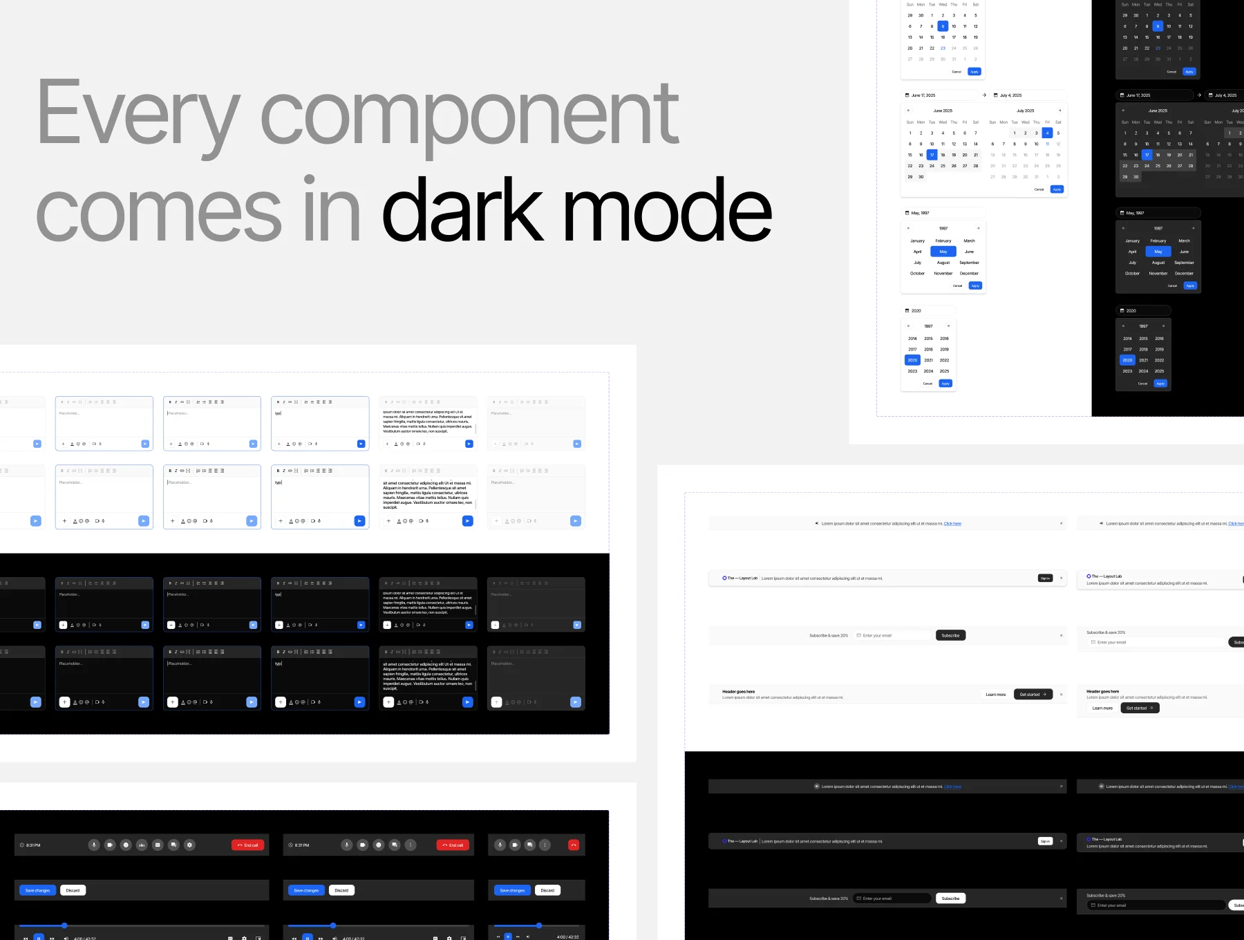 Design System Pro Atomic 1.0 - Dark Mode Included 3