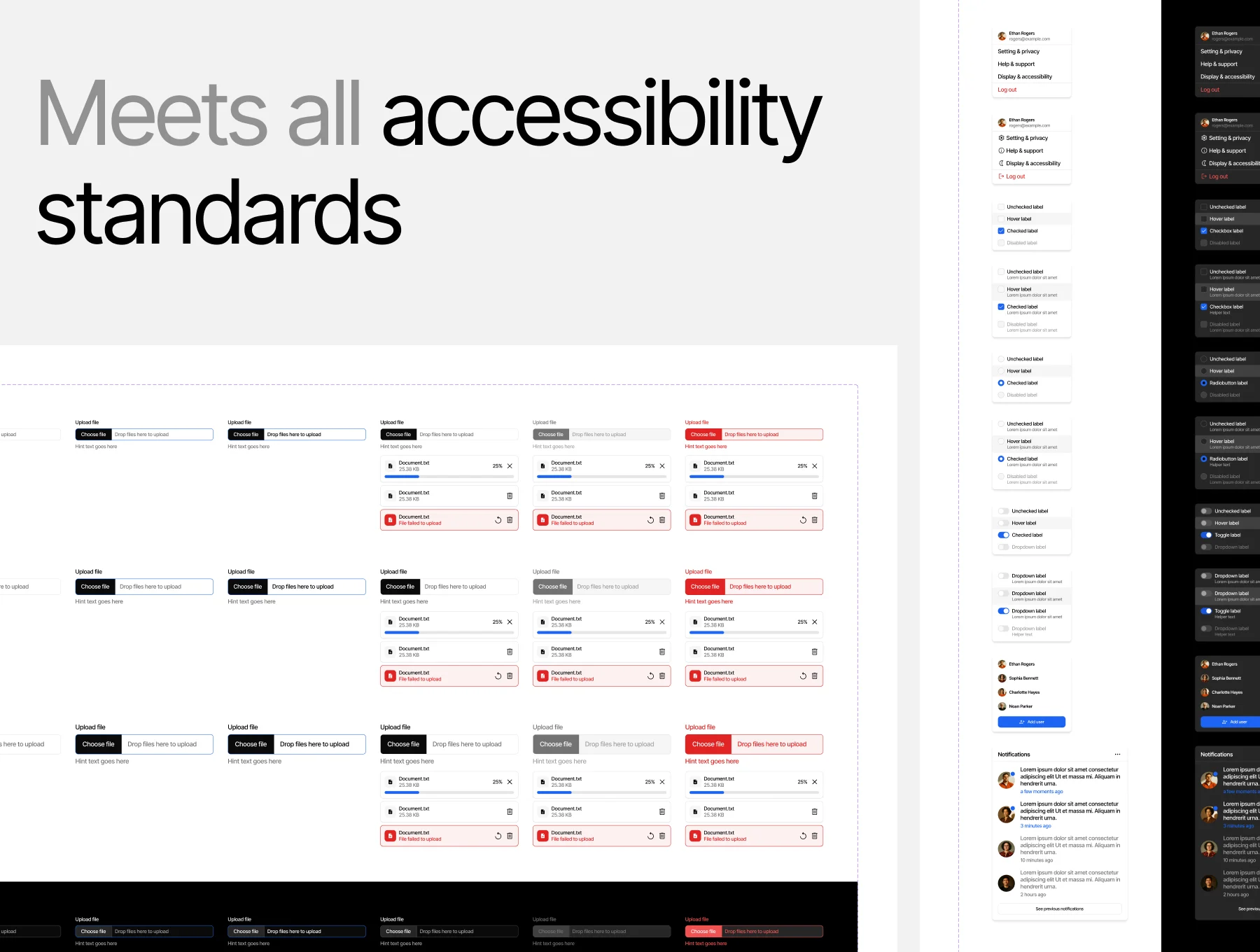 Design System Pro Atomic 1.0 - Dark Mode Included 6