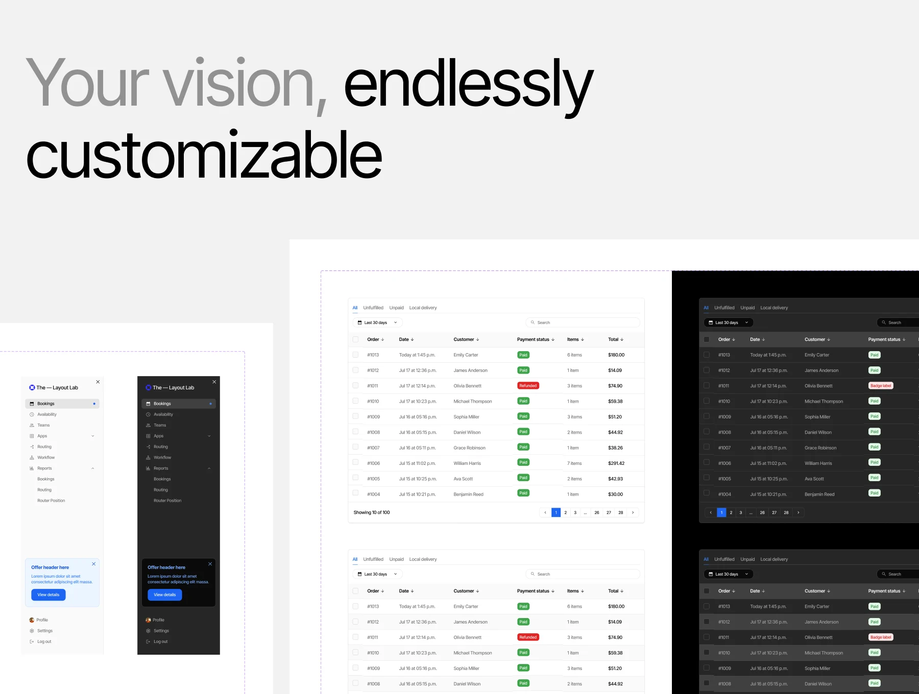 Design System Pro Atomic 1.0 - Dark Mode Included 8