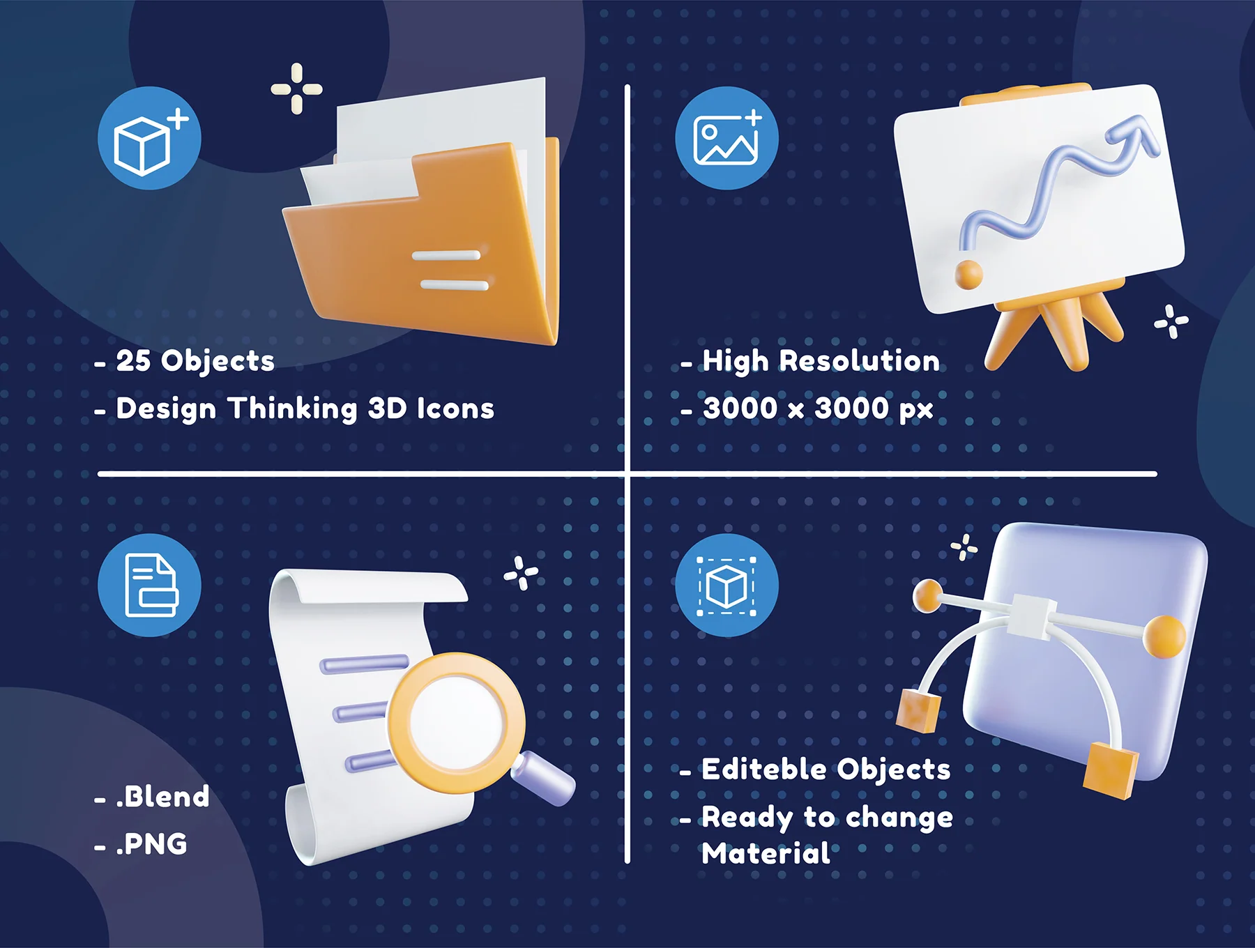 Design Thinking 3D Icons 2
