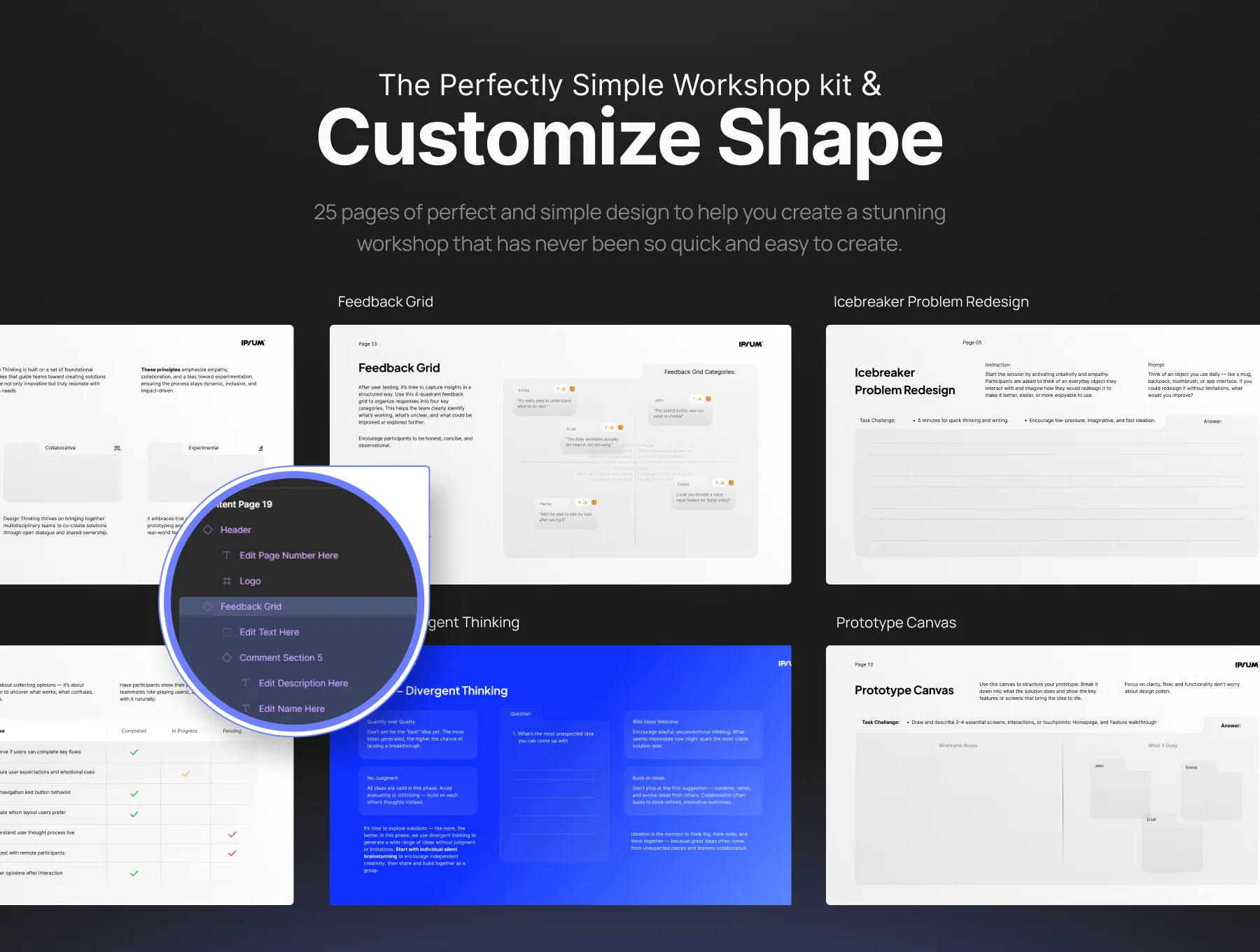 Design Thinking Workshop Kit Pitch Deck - Ipsum 3