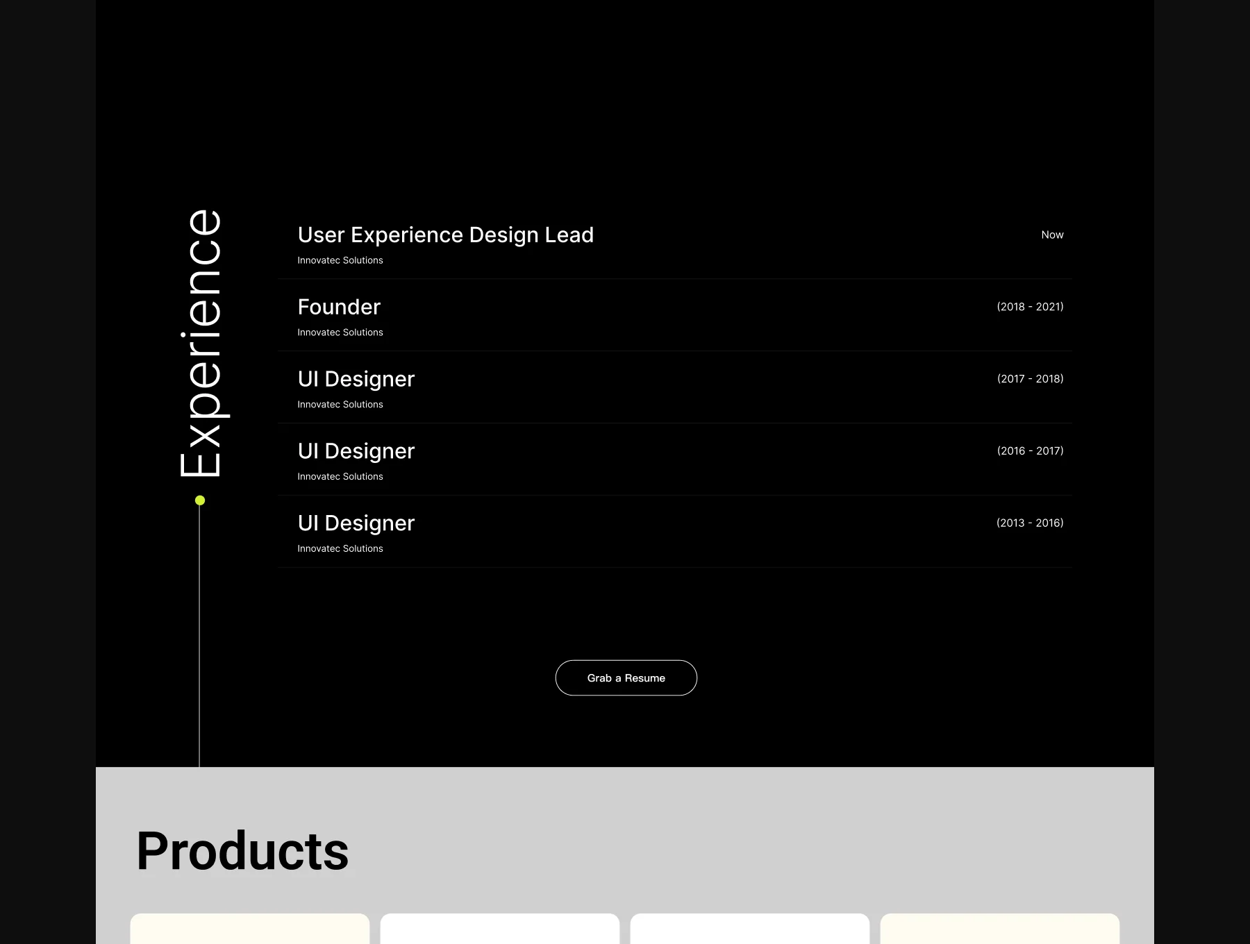Designer's Portfolio  Framer Template 4