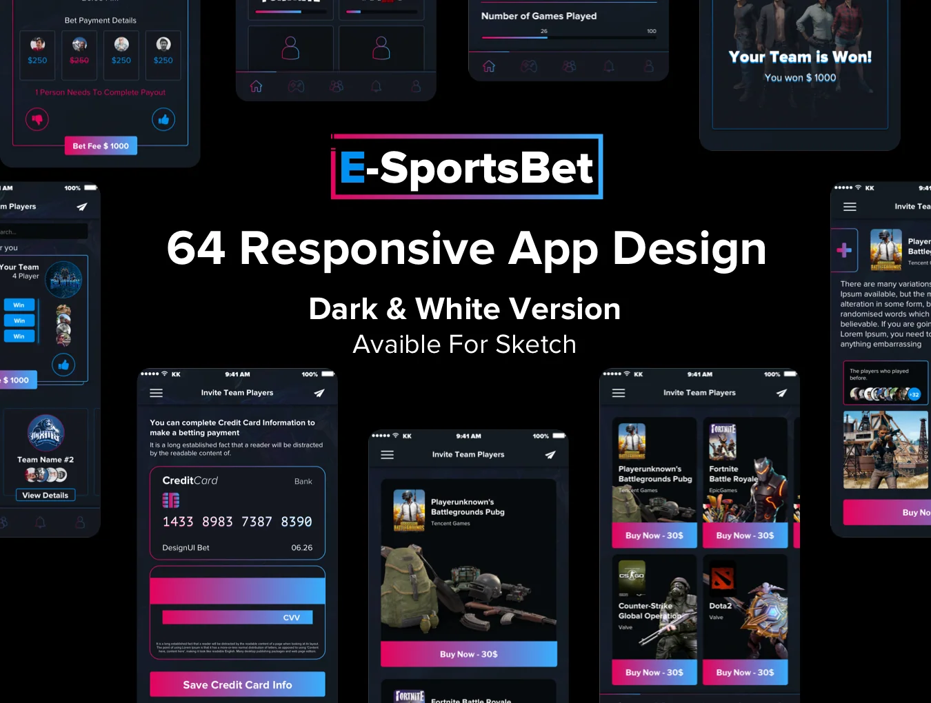 EsportsBet Duello UI Kit