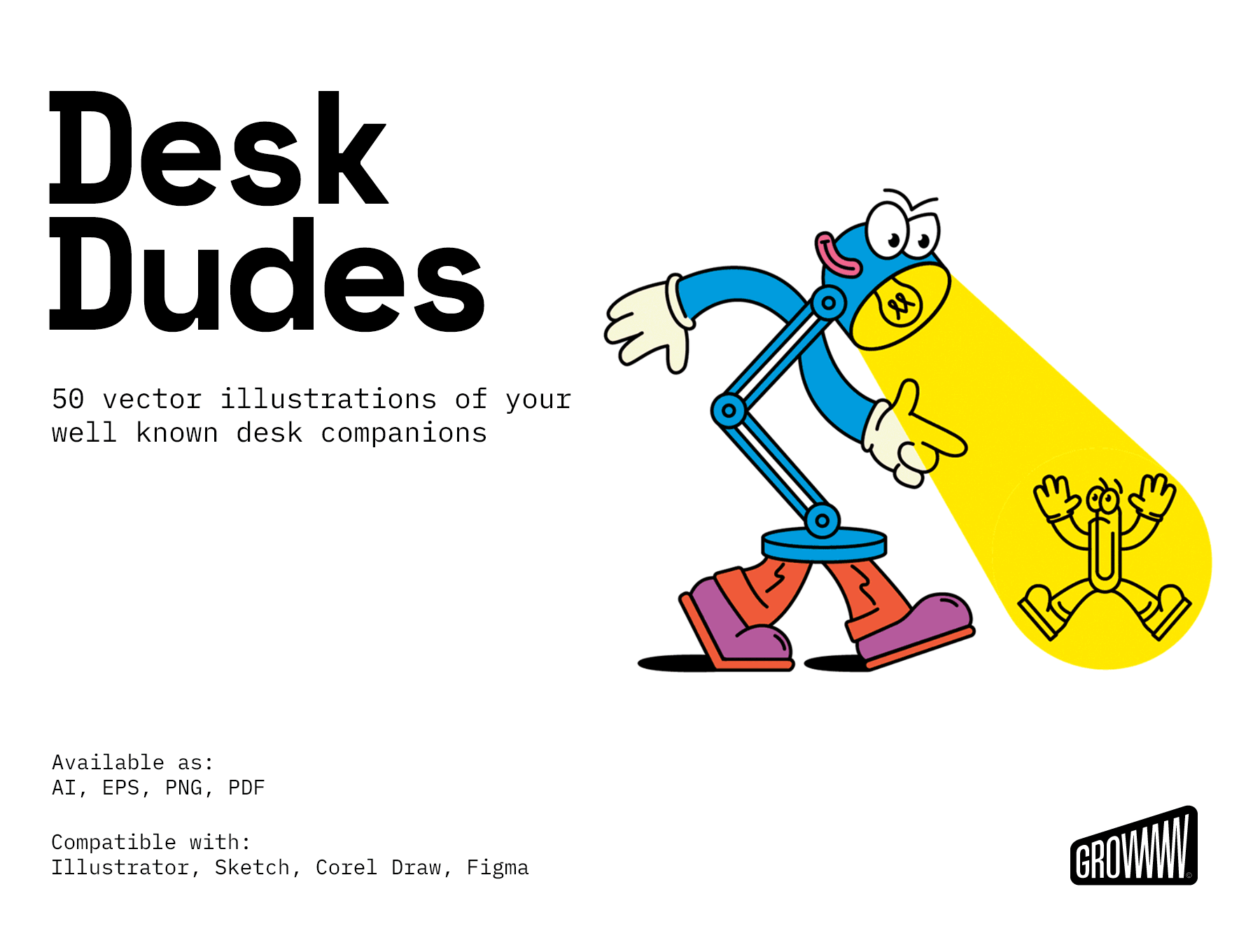 Desk Dudes - illustration pack