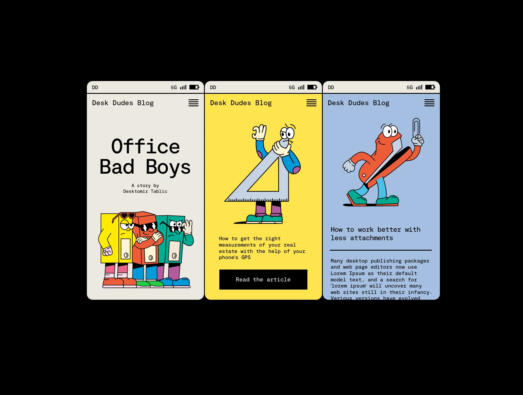 Desk Dudes - illustration pack 6