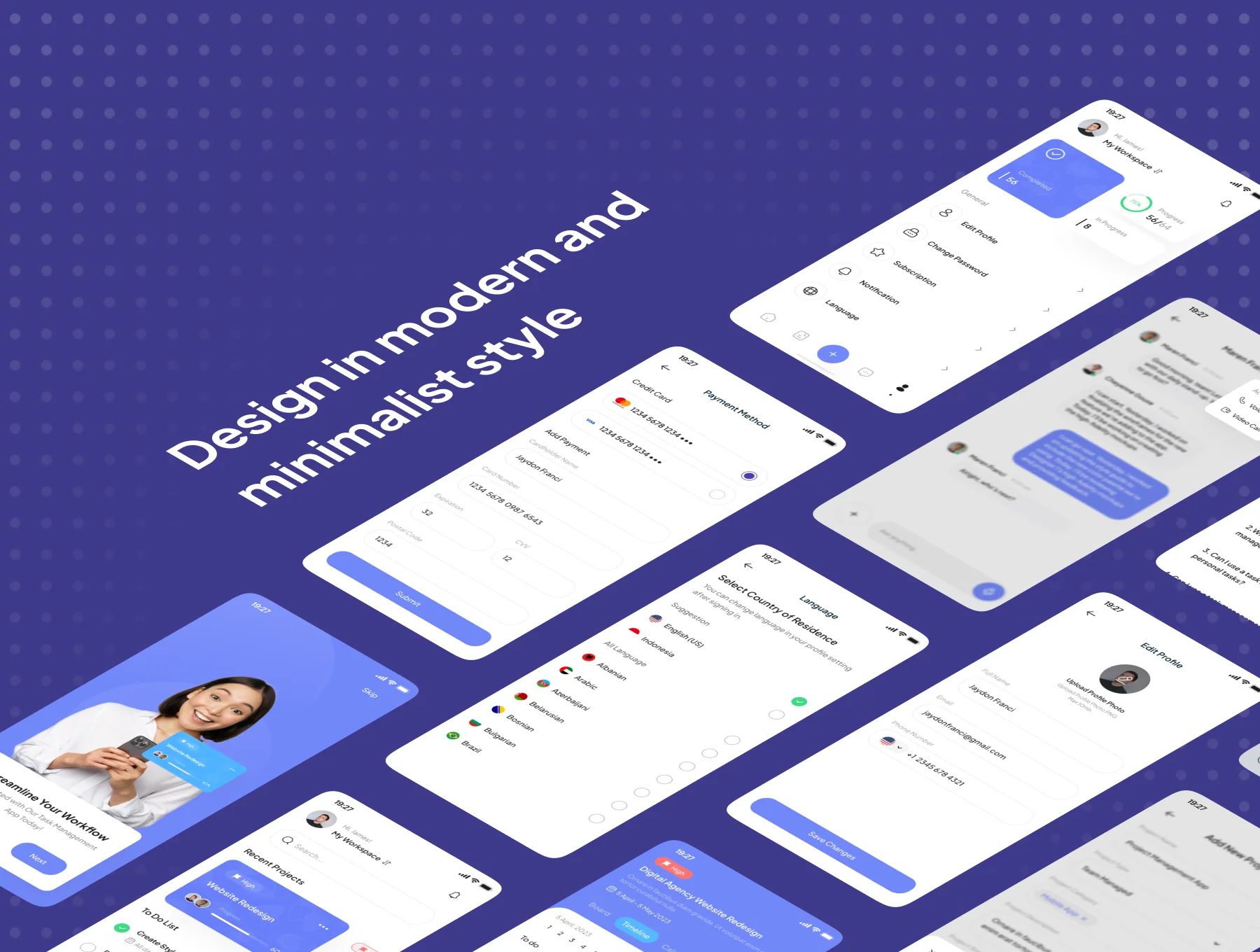 DeskPro - Project Management Mobile App UI Kit 2