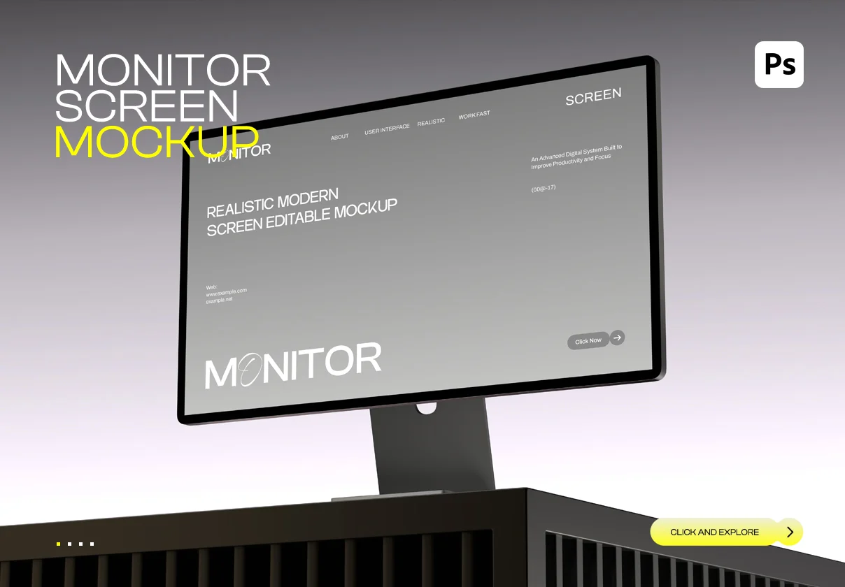 Desktop Screen Mockup