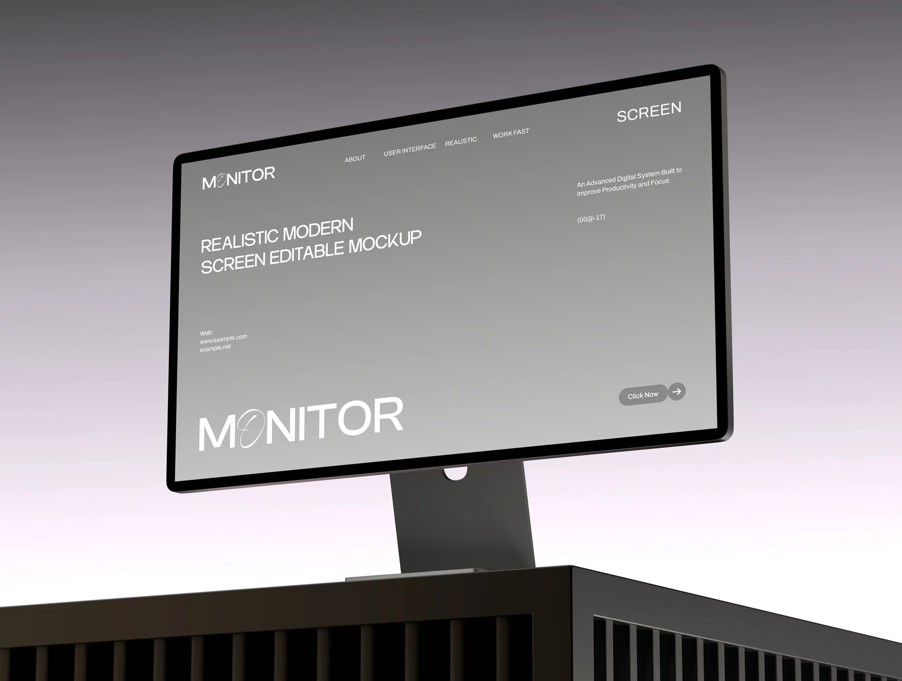 Desktop Screen Mockup 2