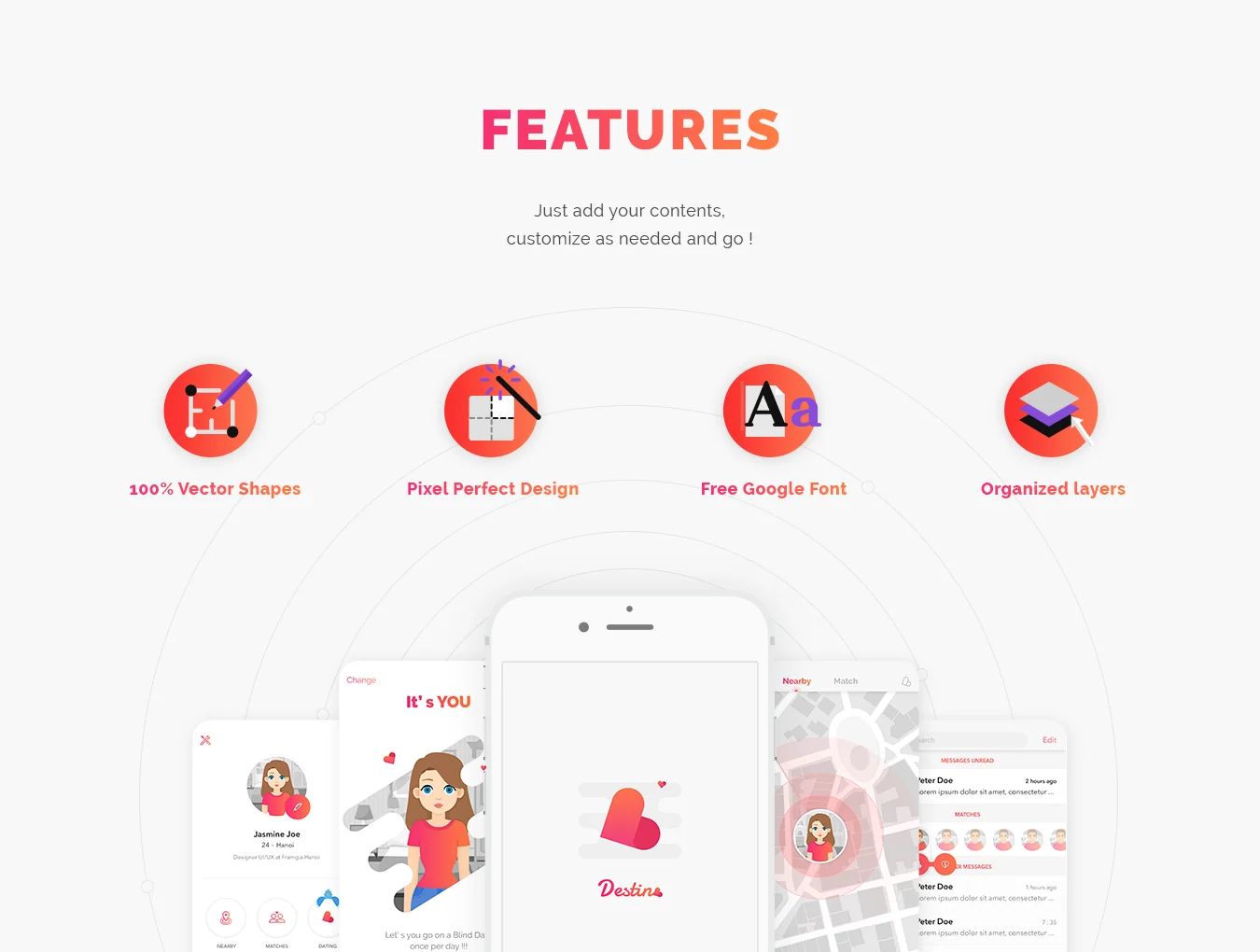 Destino Dating App UI KIT 4