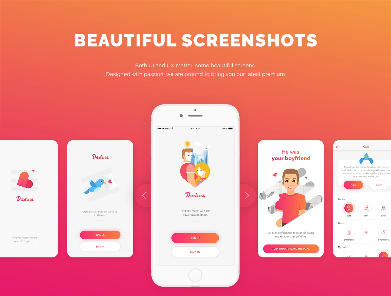 Destino Dating App UI KIT 5