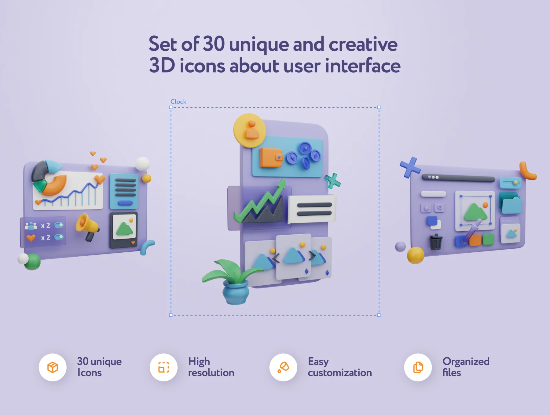 Destly Interface 3D Icons 2