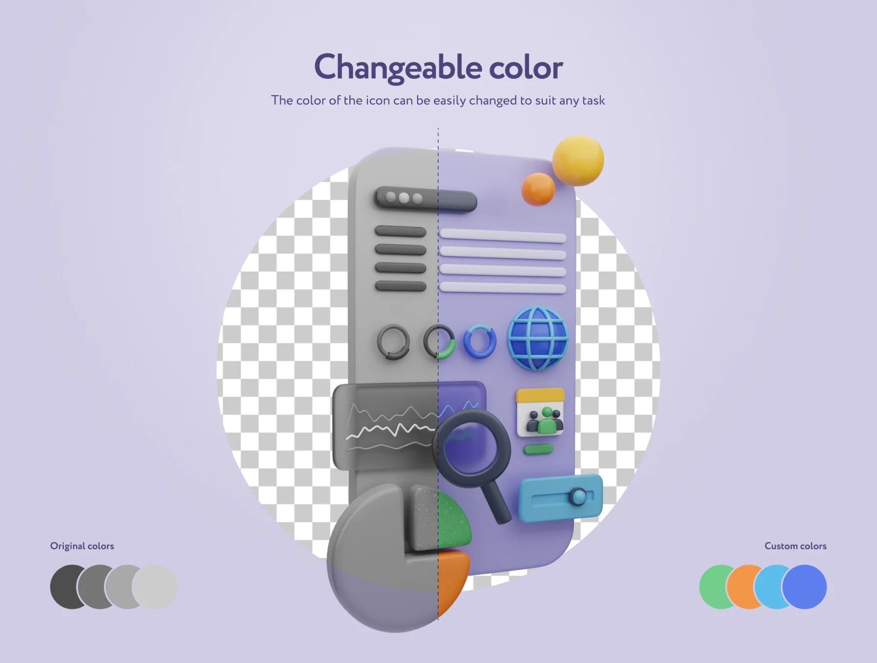 Destly Interface 3D Icons 5