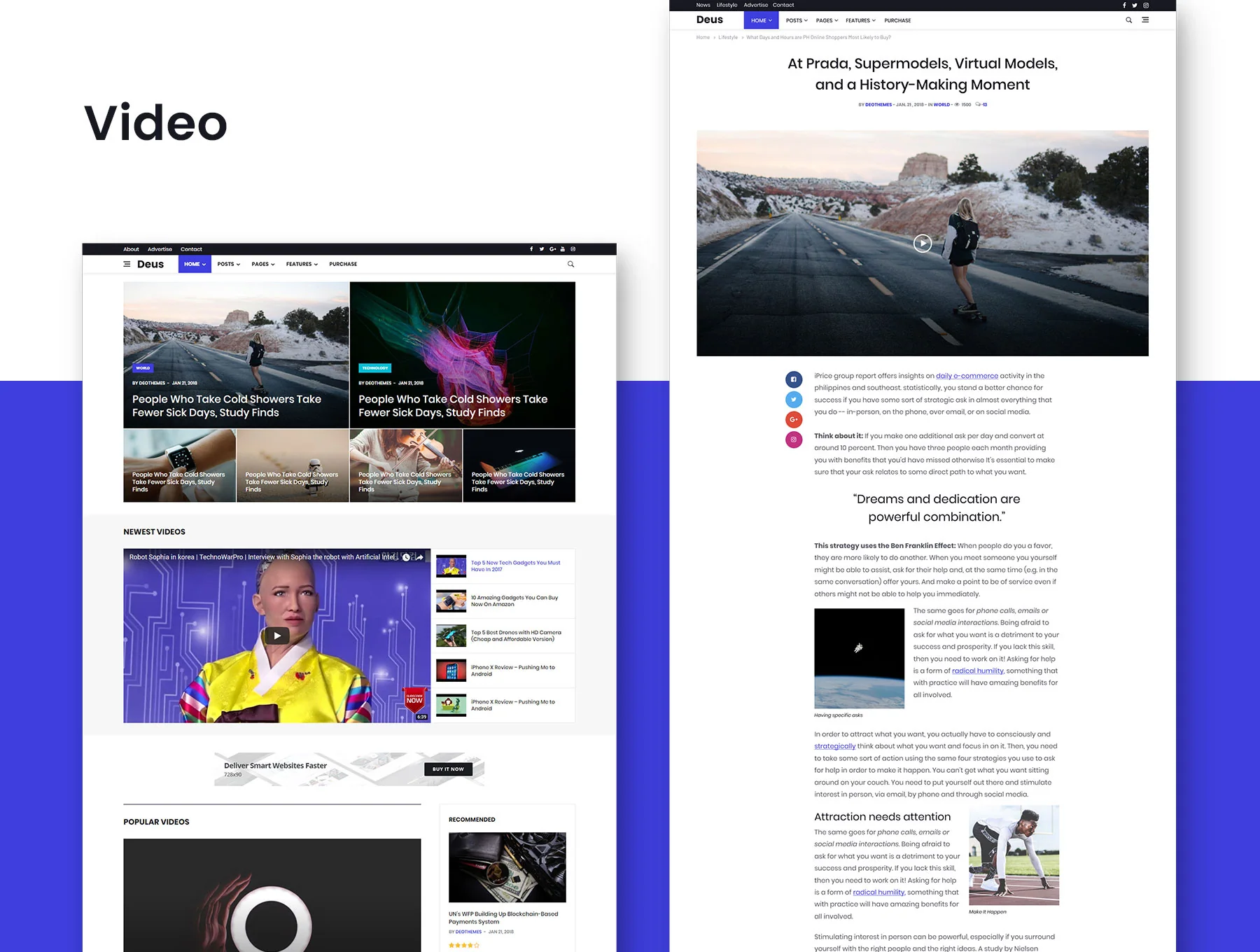 Deus - Multi-Niche Newspaper HTML Magazine 6