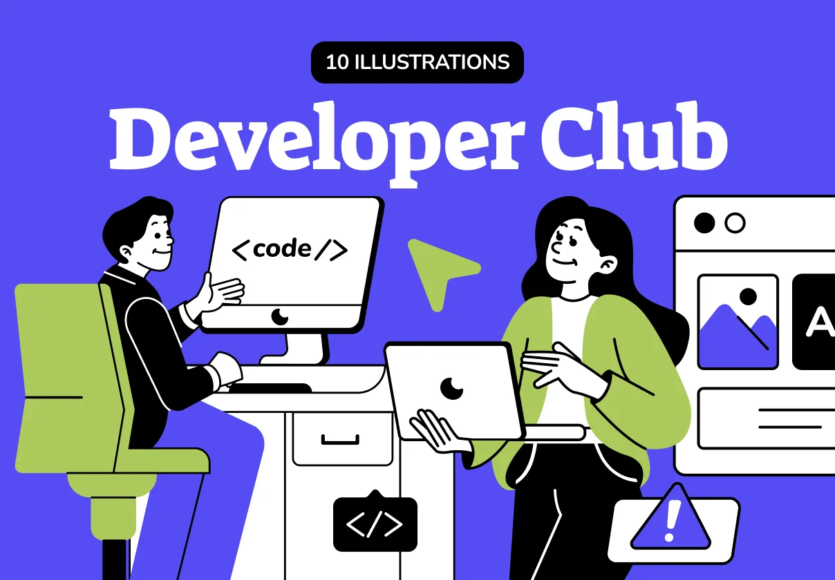 Developer Club Illustration Pack