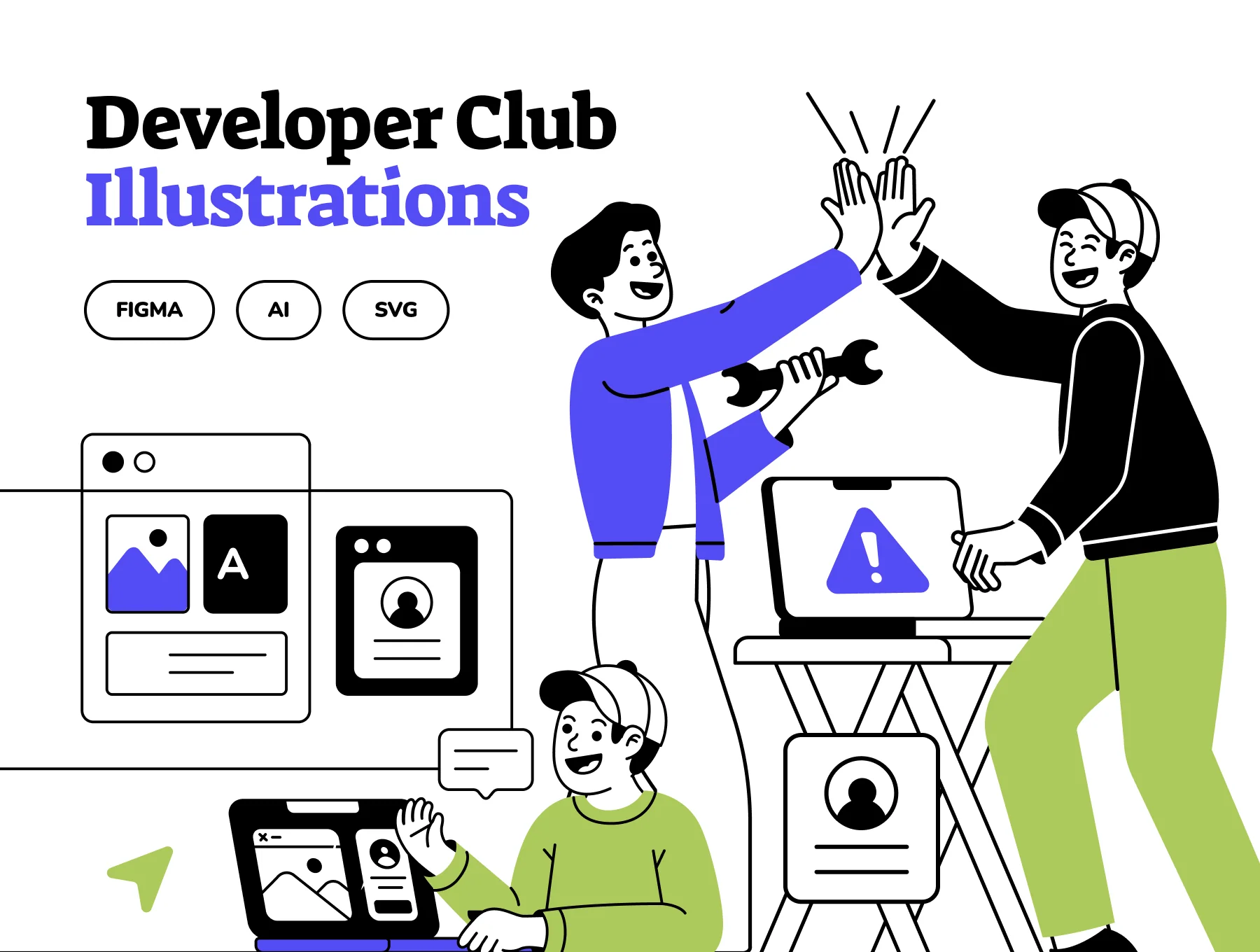Developer Club Illustration Pack