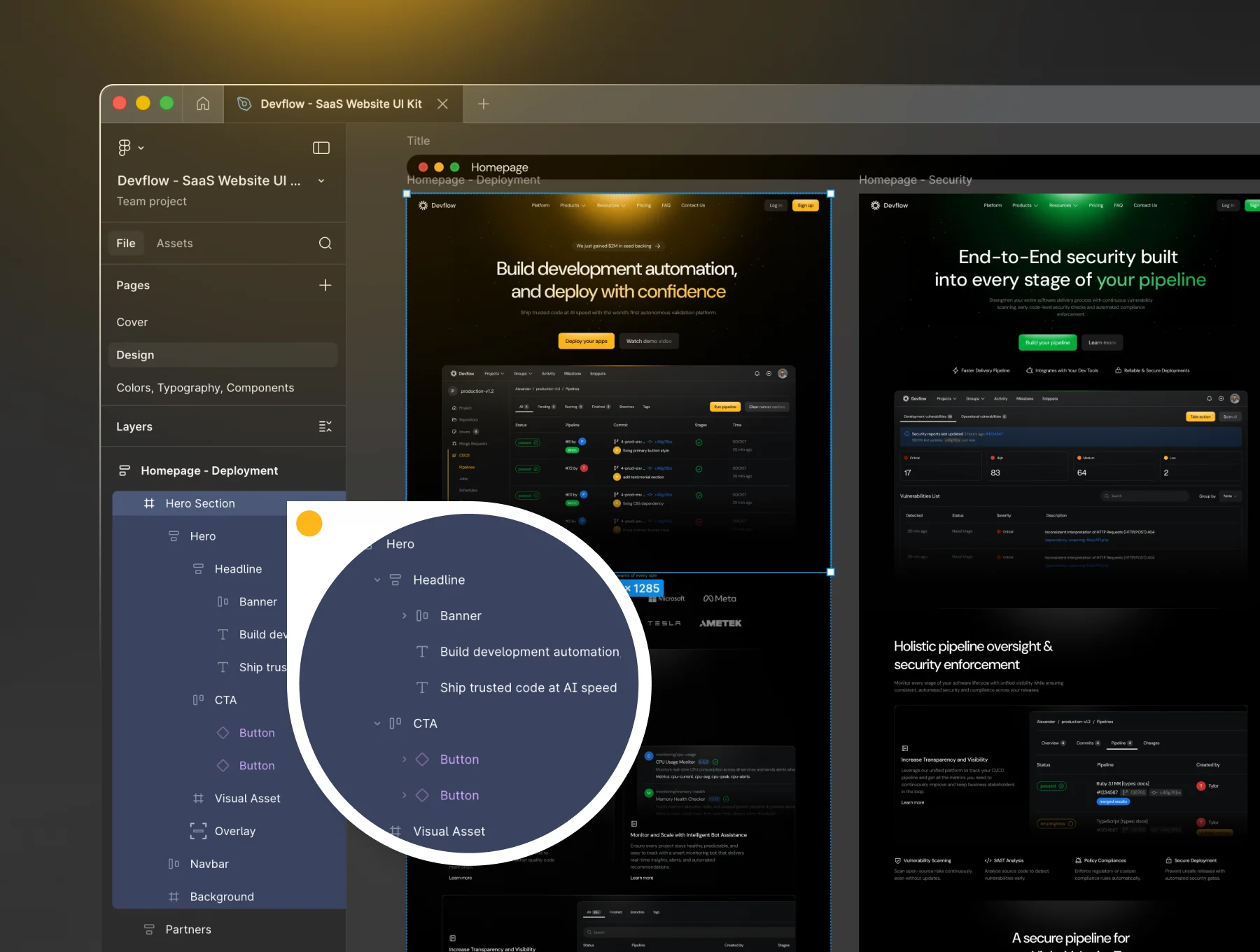 Devflow - SaaS Website UI Kit 5