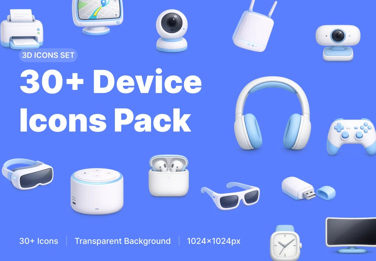 Device 3D Icons Pack