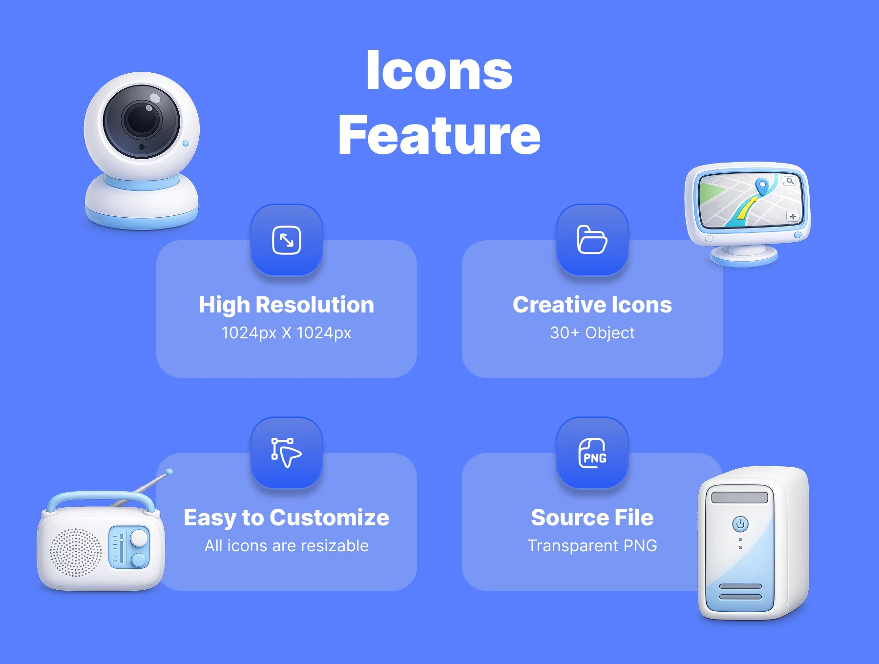 Device 3D Icons Pack 2