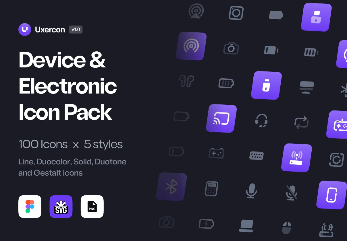 Device & Electronic - Uxercon Icon Pack
