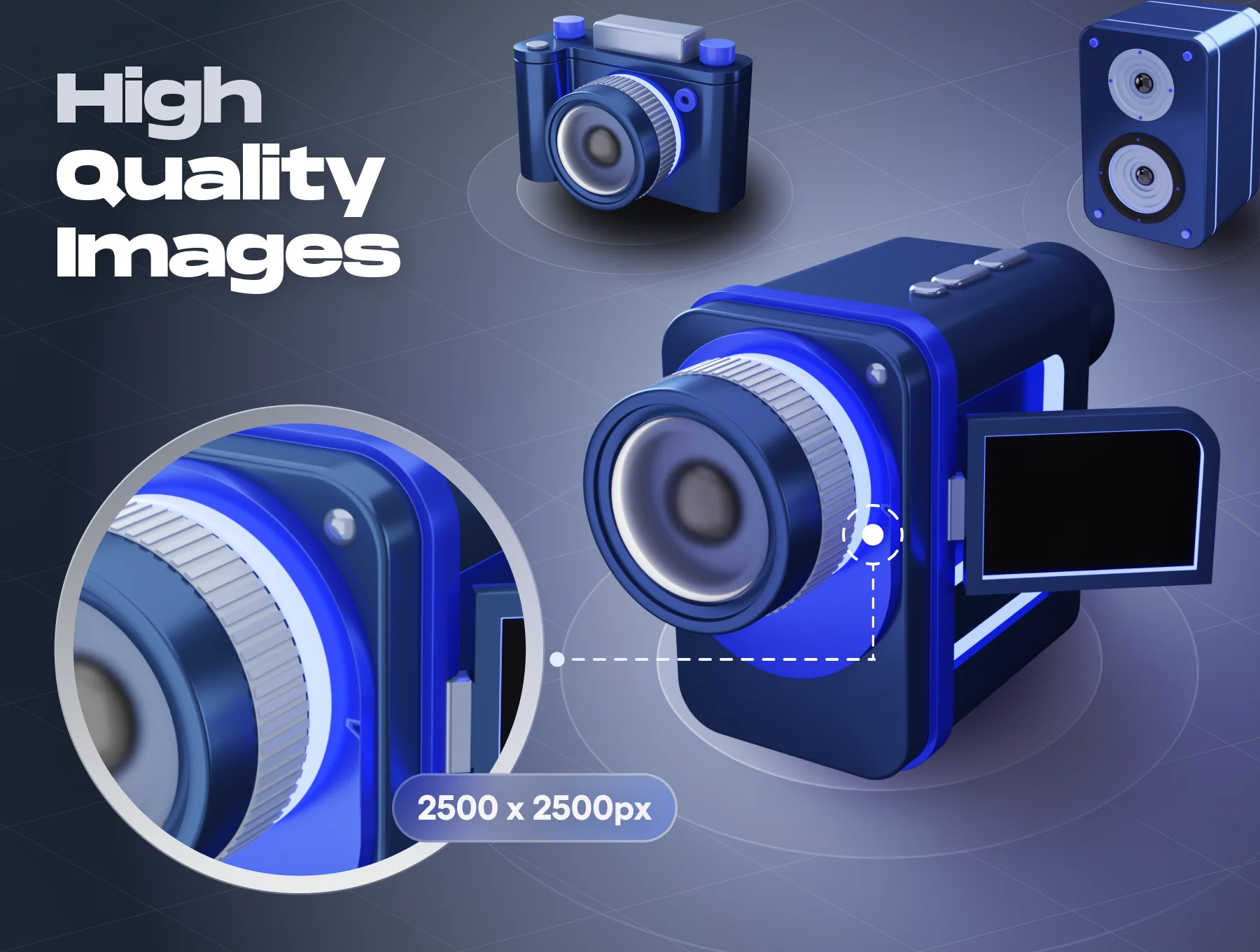 Devicely - Multimedia & Device 3D Icon Set 4