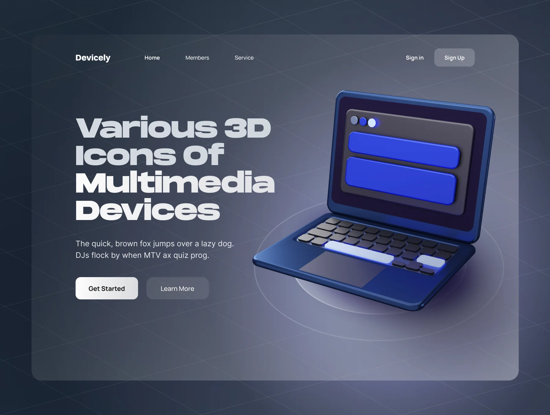 Devicely - Multimedia & Device 3D Icon Set 6