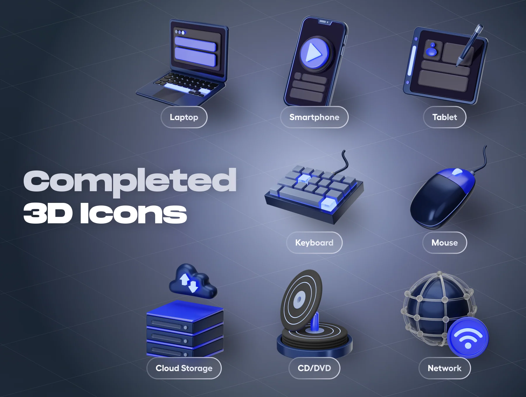 Devicely - Multimedia & Device 3D Icon Set 7