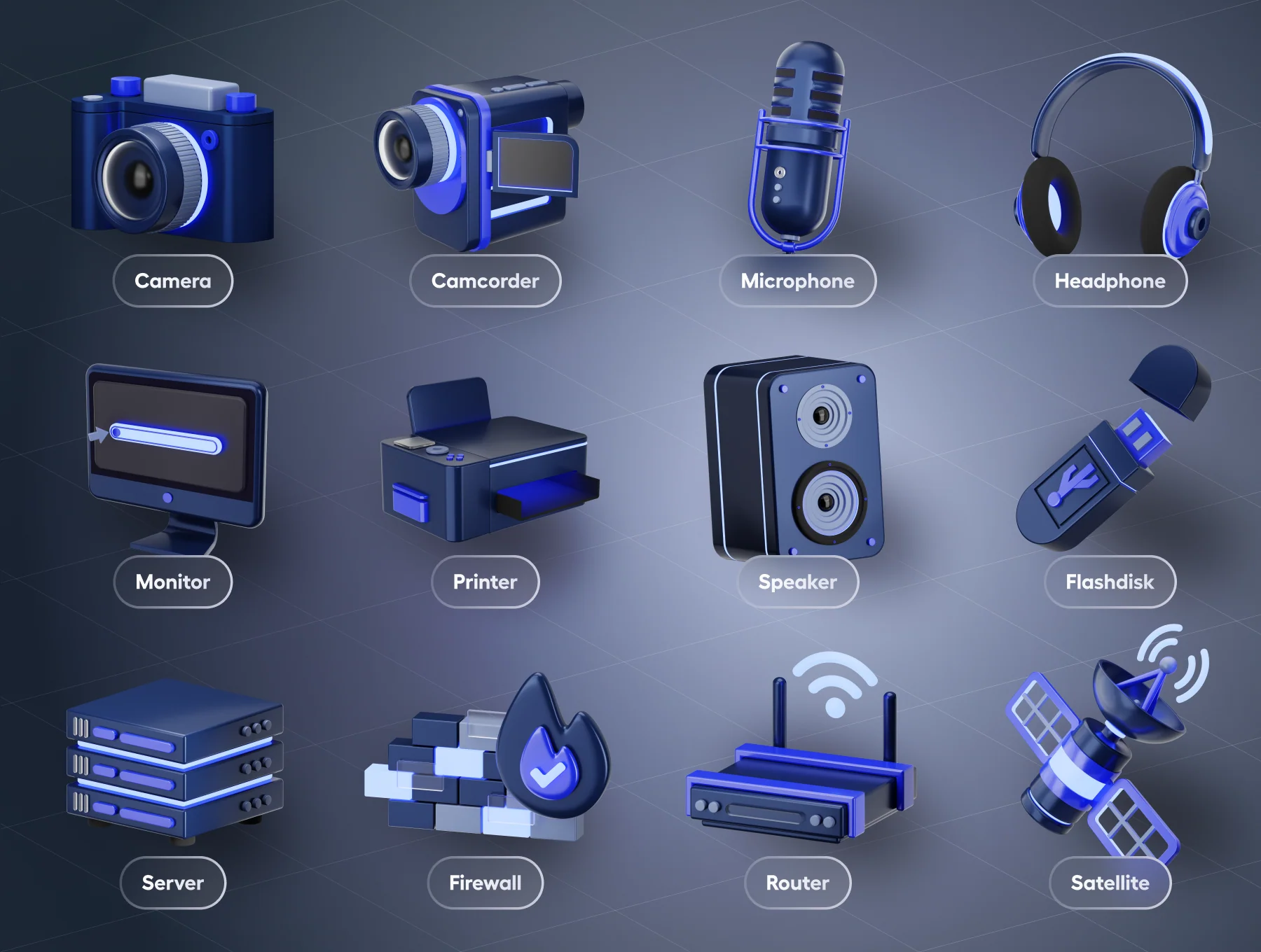 Devicely - Multimedia & Device 3D Icon Set 8