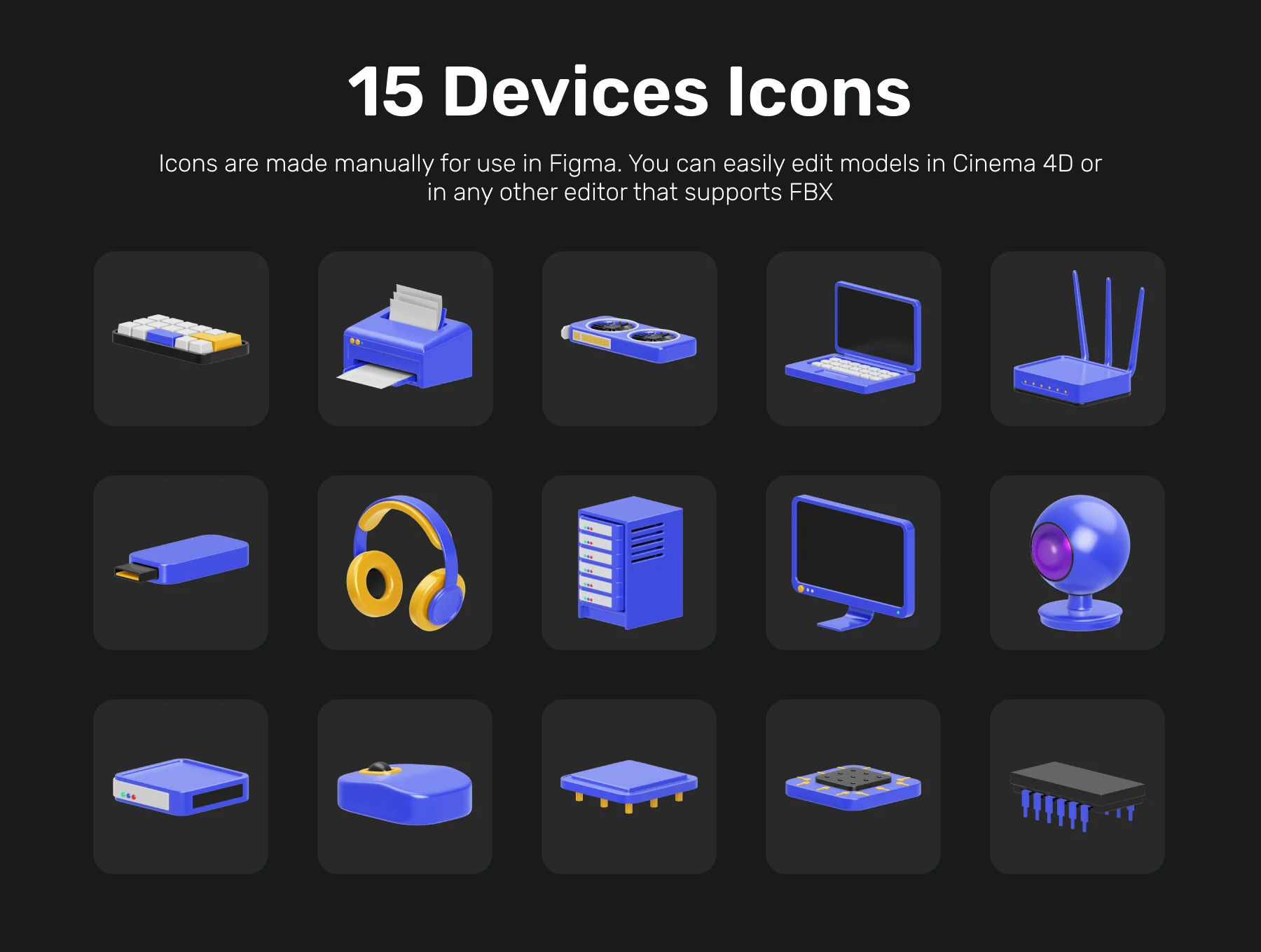Devices 3D Icon Set 6