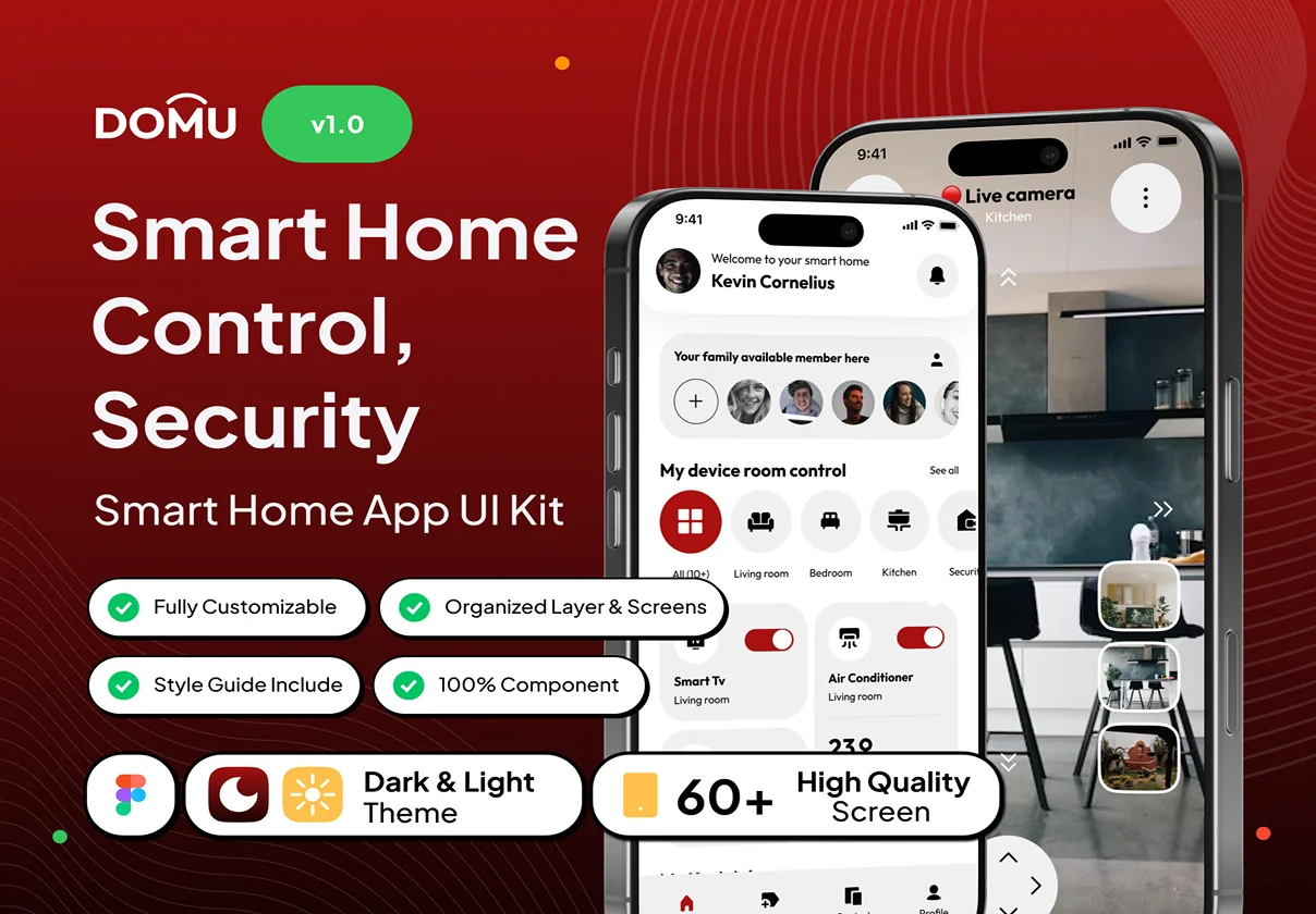 Domu - Mobile Smart Home App Ui Kit