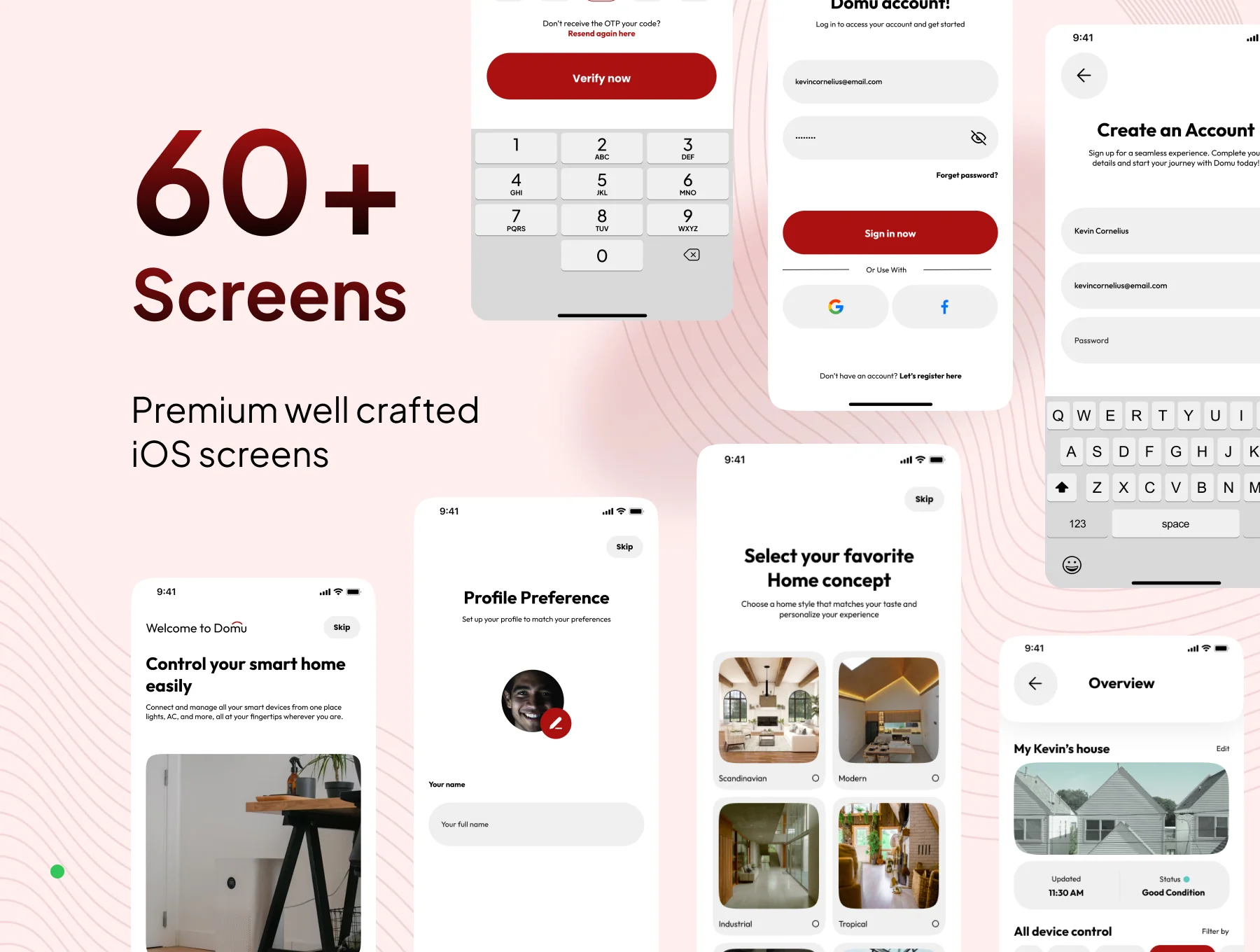 Domu - Mobile Smart Home App Ui Kit 2