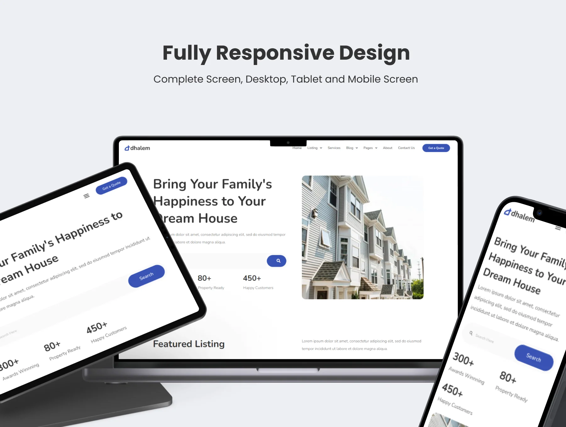 Dhalem Real Estate Website UI Kit 2