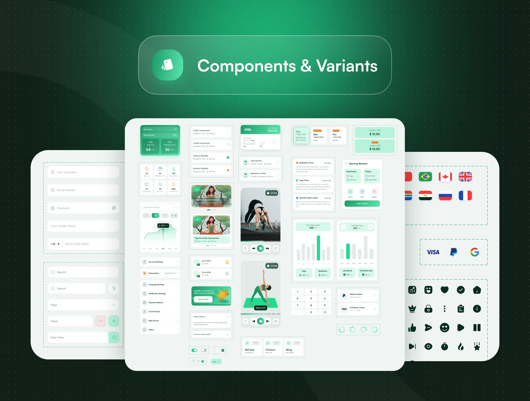 Dhyan - Yoga & Meditation UI Kit 4