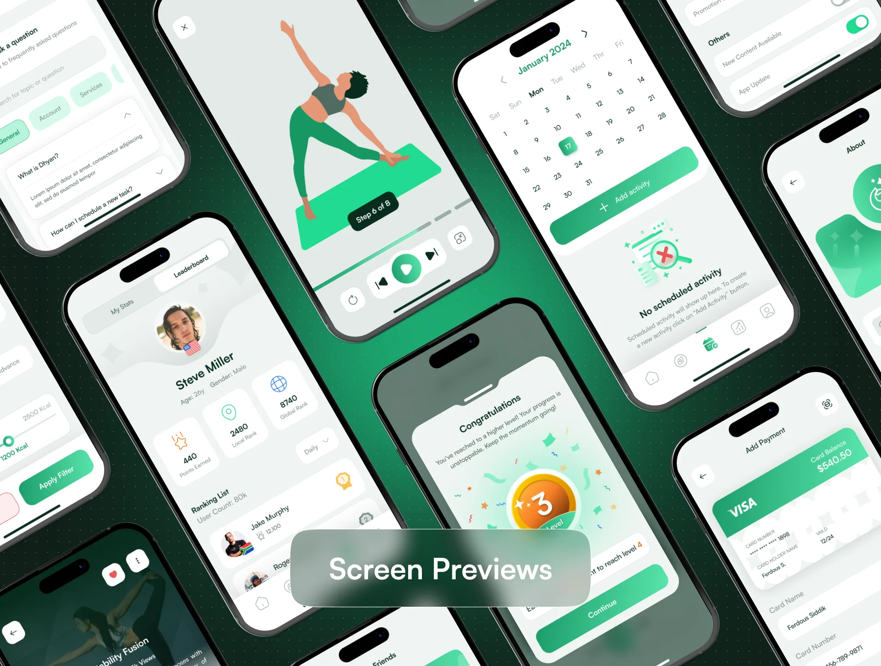 Dhyan - Yoga & Meditation UI Kit 6
