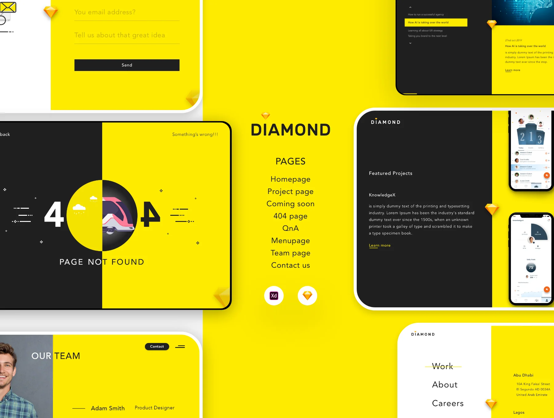 Diamond ui web template