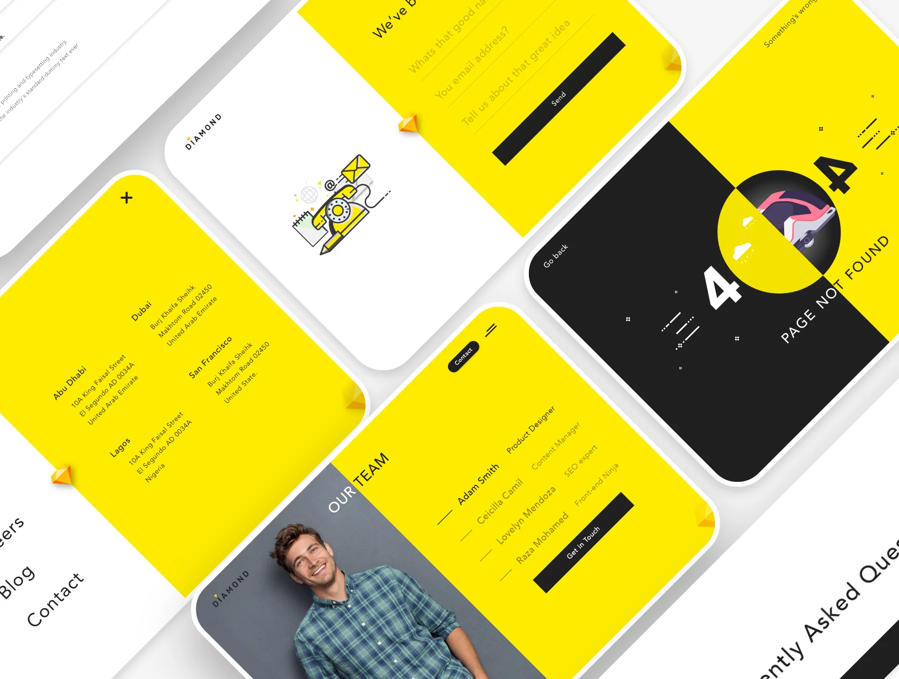 Diamond ui web template 3