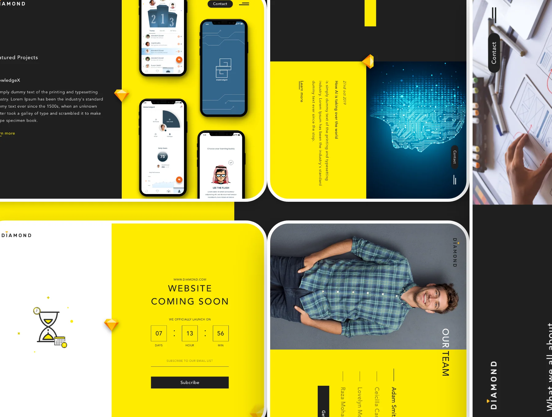 Diamond ui web template 4