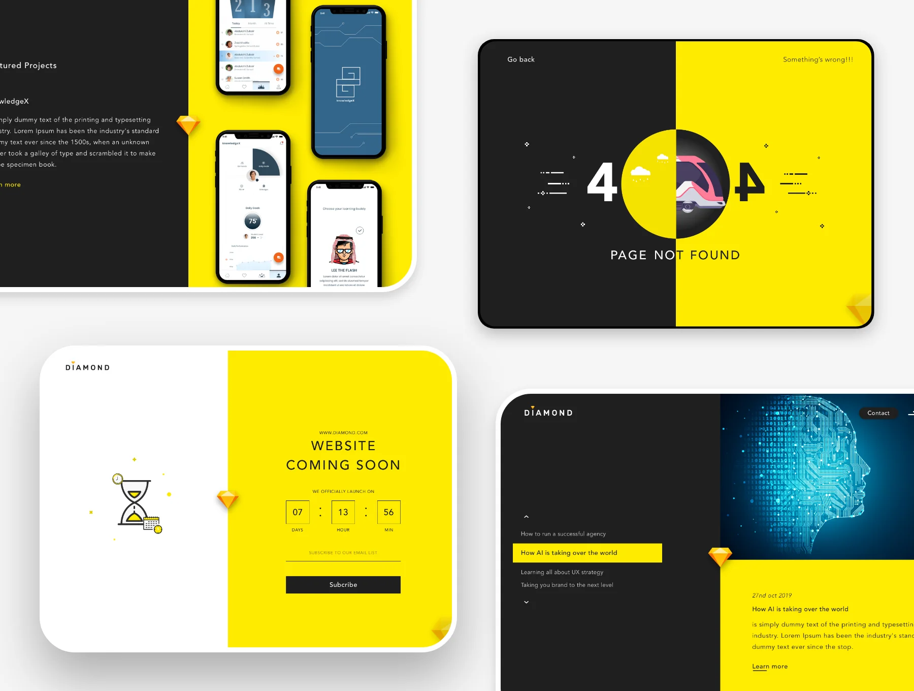 Diamond ui web template 5