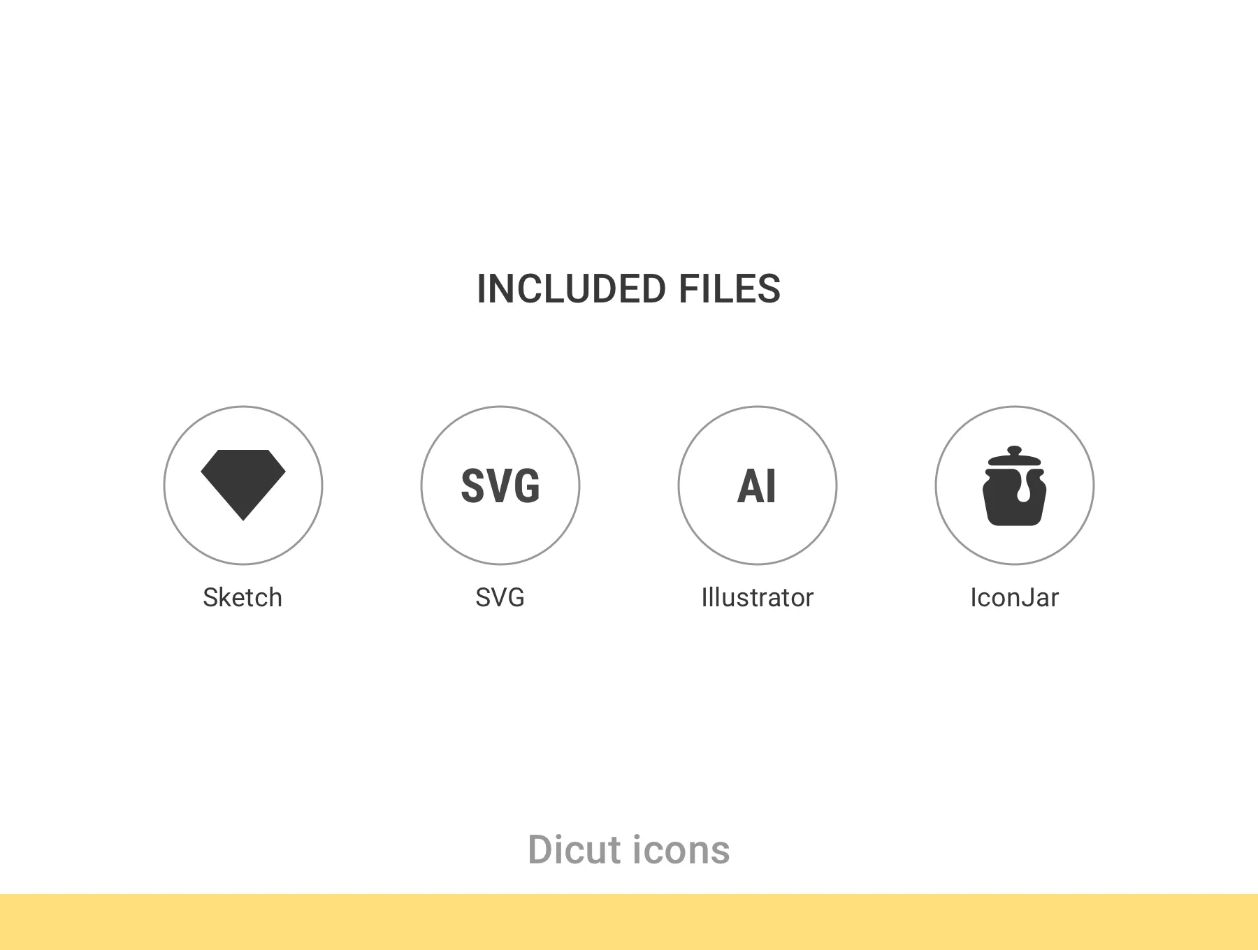 Dicut Outlined Icons 6