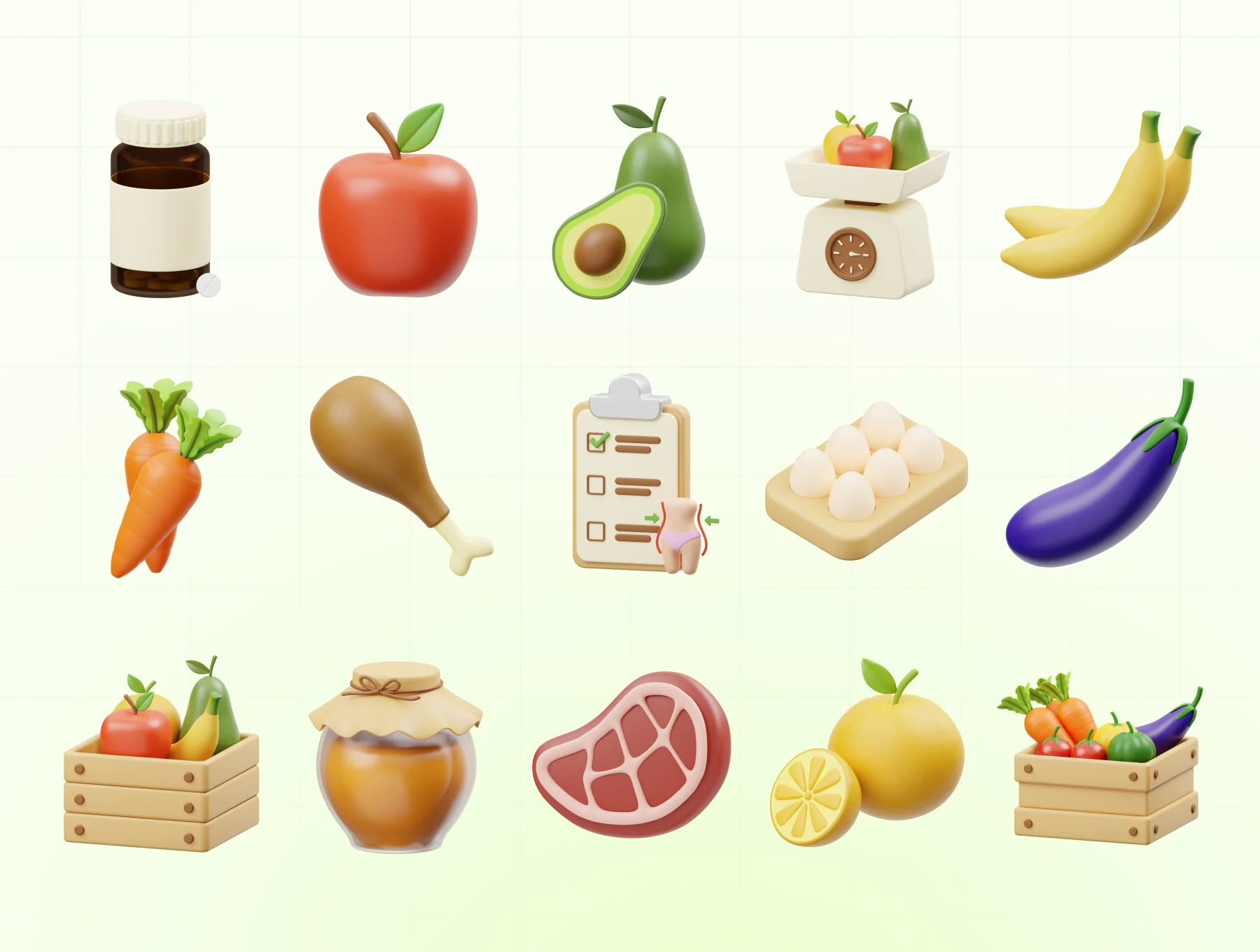 Diet & Nutrition 3D Icon 5